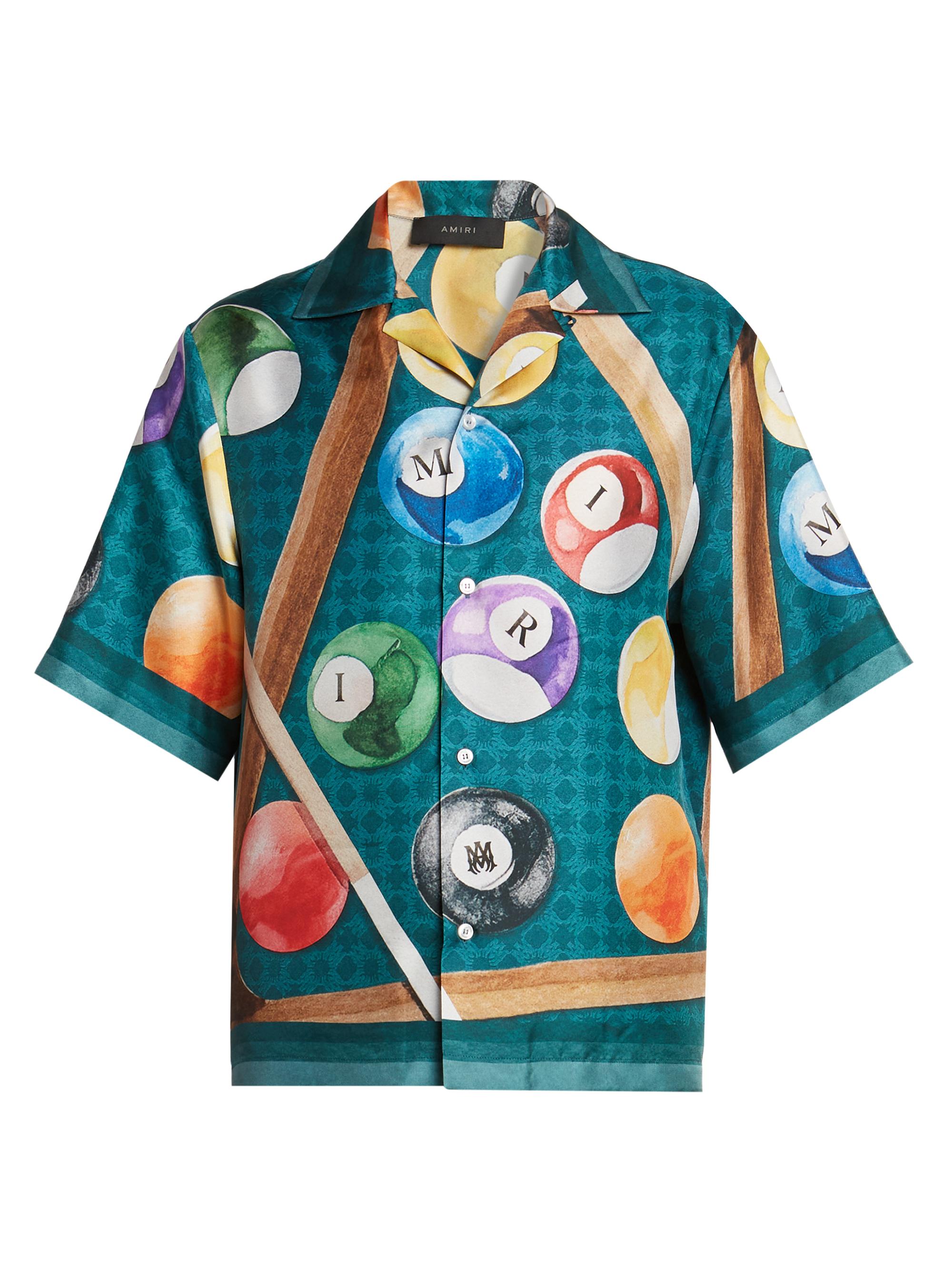 Amiri Billiards Silk Bowling Shirt | Saks Fifth Avenue
