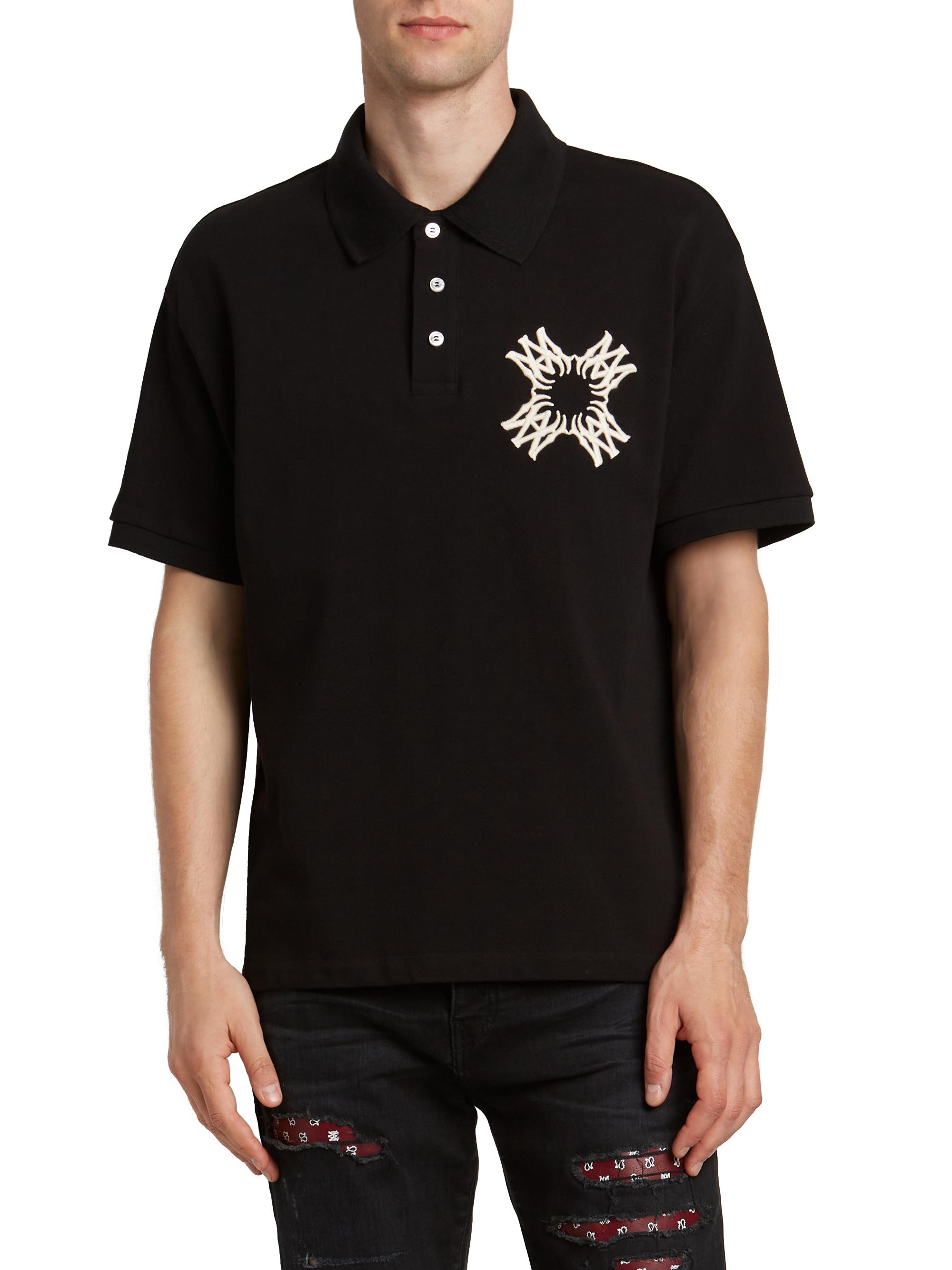 Amiri Ma Quad Cotton Polo Shirt | Saks Fifth Avenue