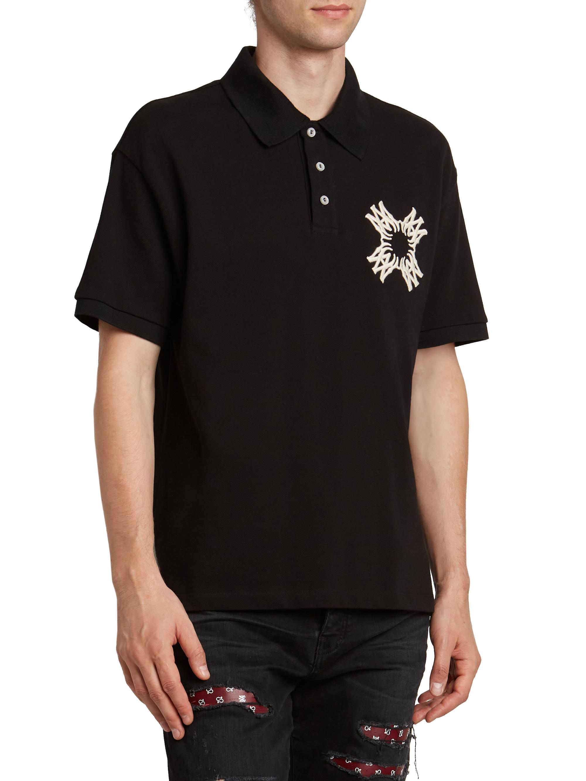 Amiri Ma Quad Cotton Polo Shirt | Saks Fifth Avenue