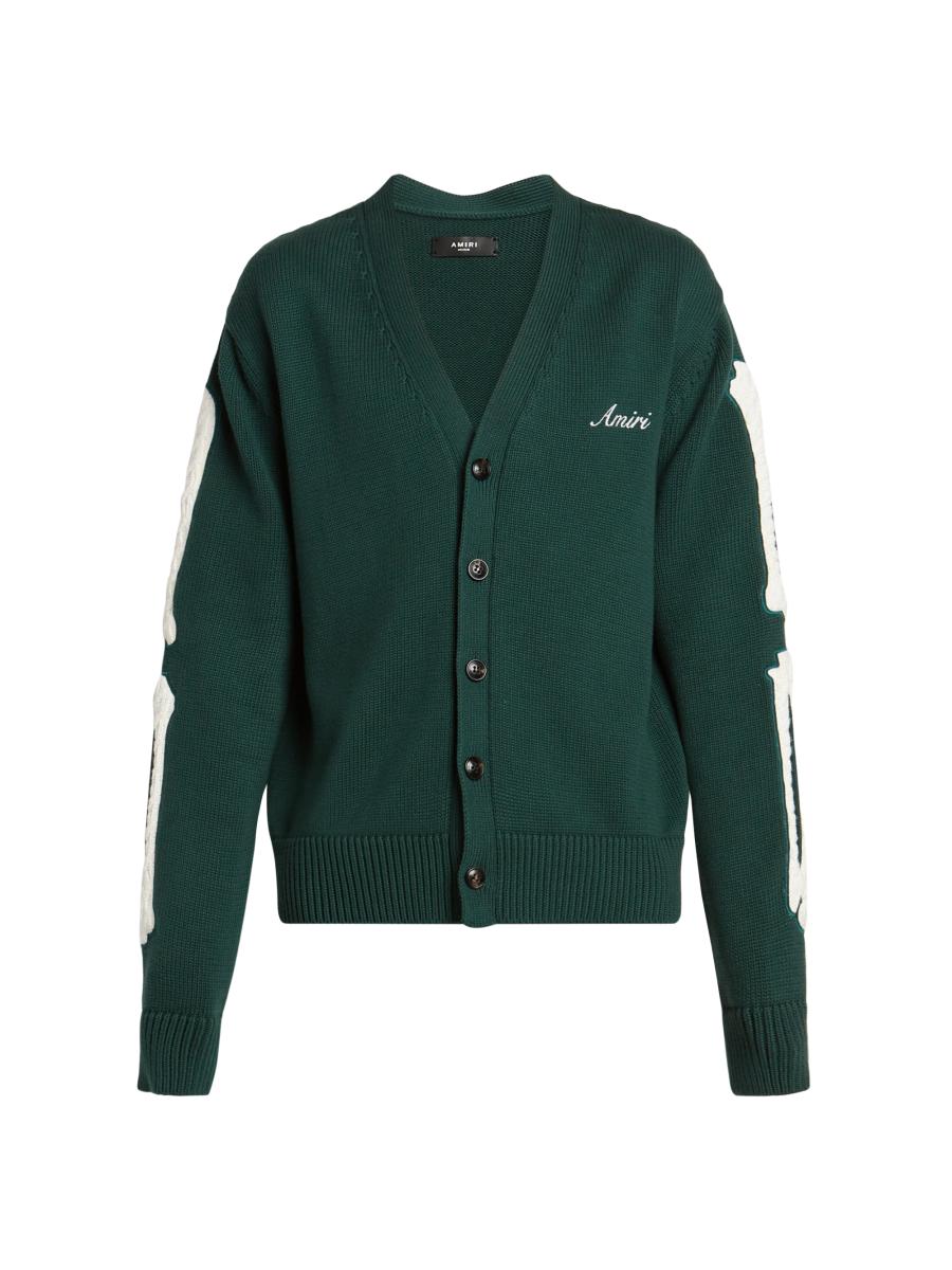 【AMIRI】Bones コットン セーターパーカー AMIRI Bones Stacked パーカー | ブラック | FARFETCH JP