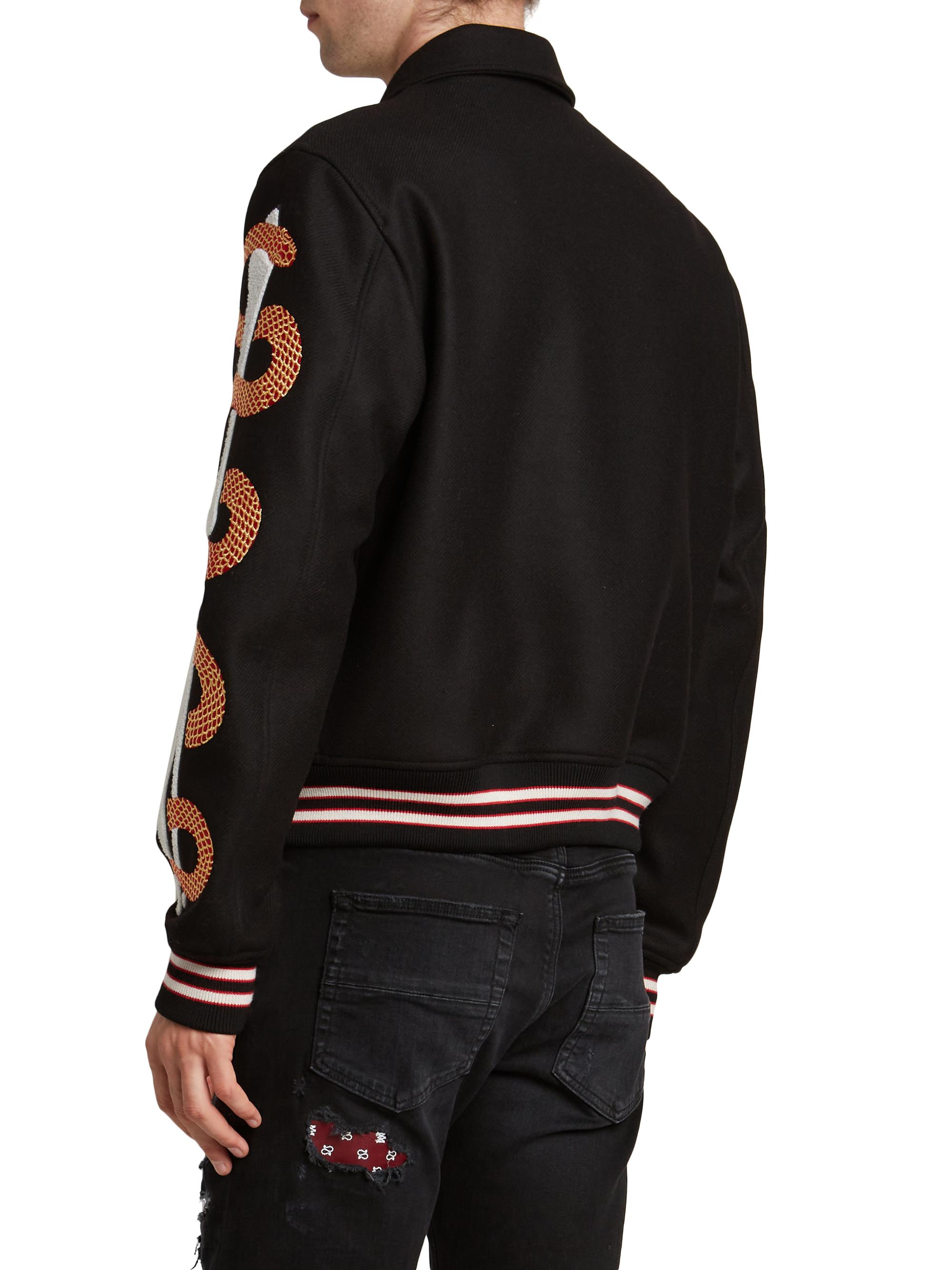 【最安本物】AMIRI BONES VARSITY JACKET 48 アミリ Amiri Bones Wool-Blend Varsity Jacket | Saks Fifth Avenue