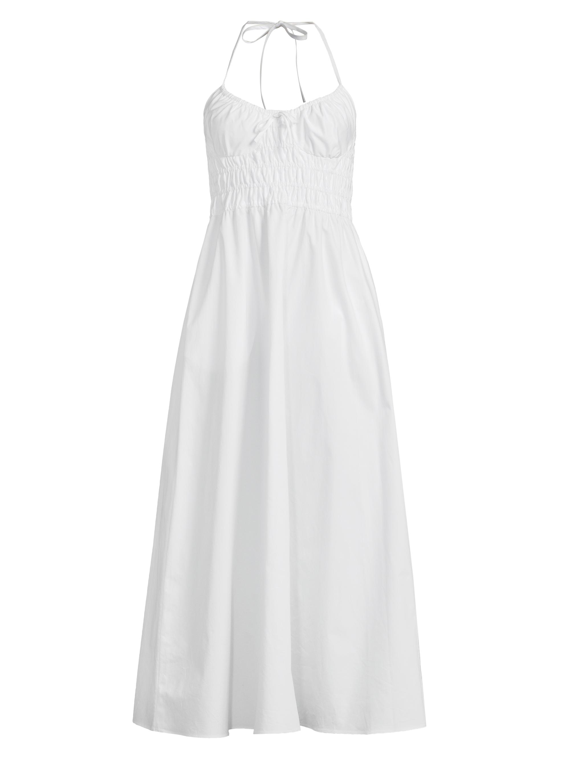 Solid & Striped Women's The Lolita Cotton Halter Midi-Dress - Optic White