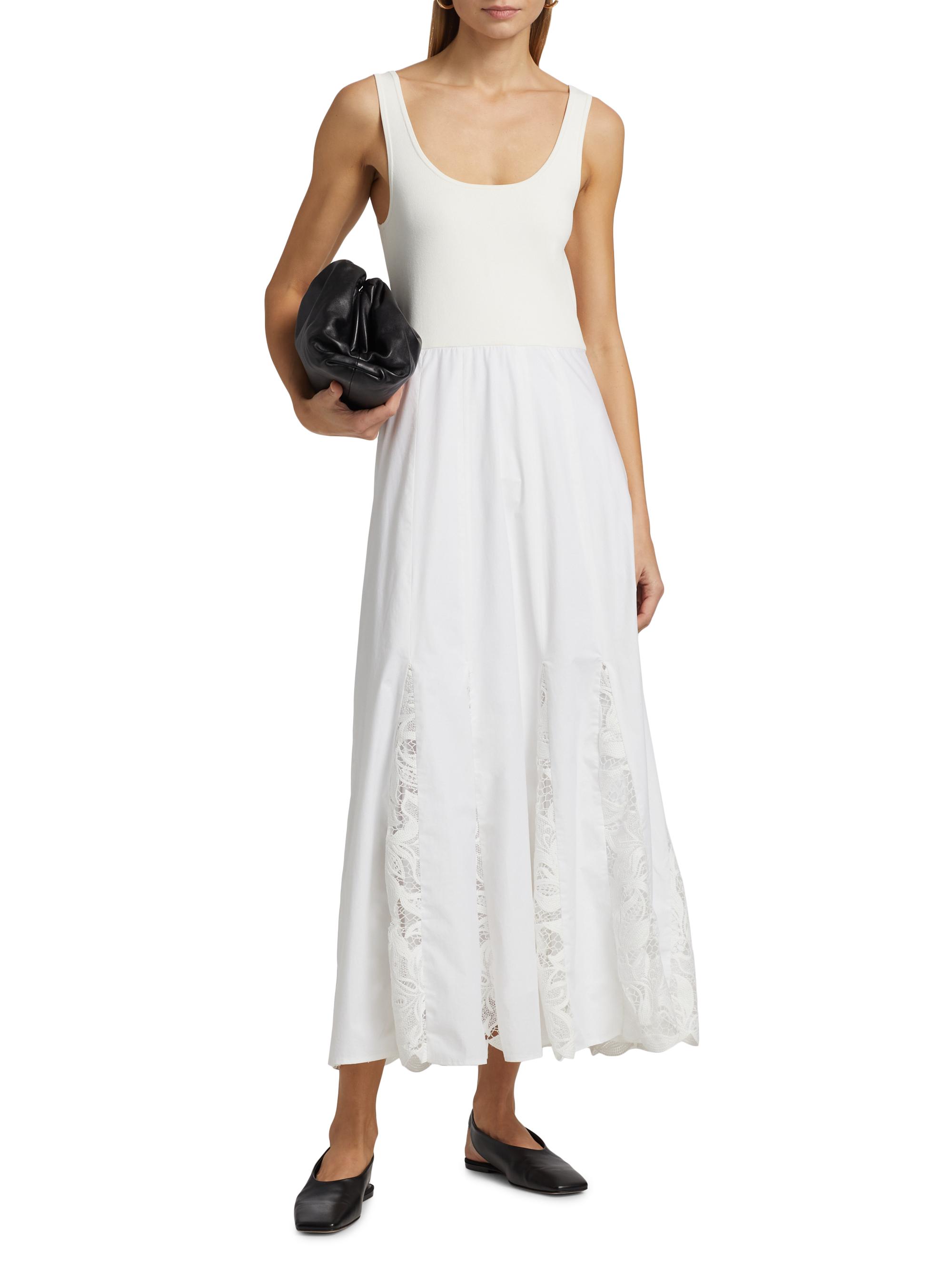 Derek Lam 10 Crosby Maeleyse Mixed Media Lace Dress | Saks Fifth