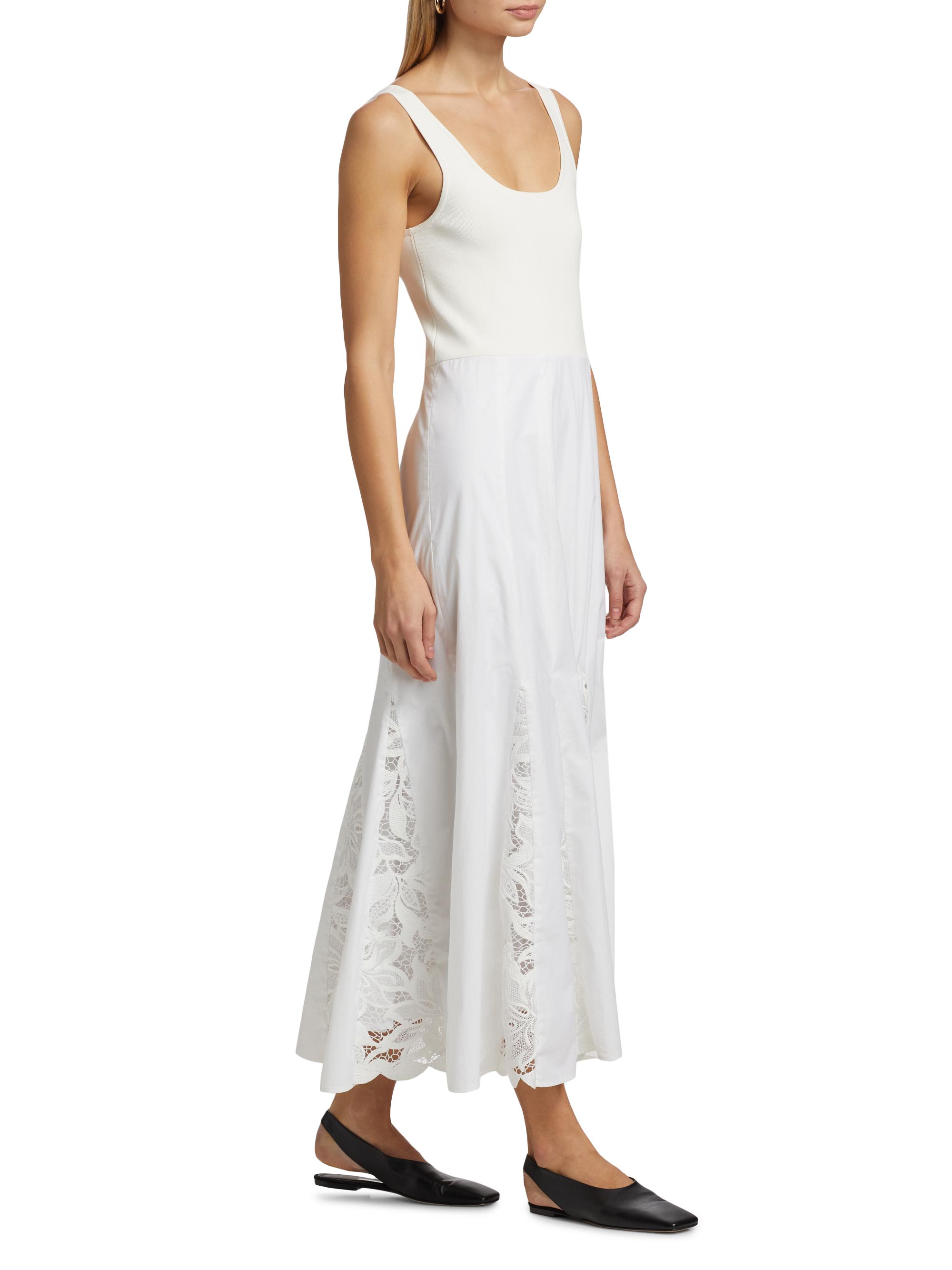 Derek Lam 10 Crosby Maeleyse Mixed Media Lace Dress | Saks Fifth