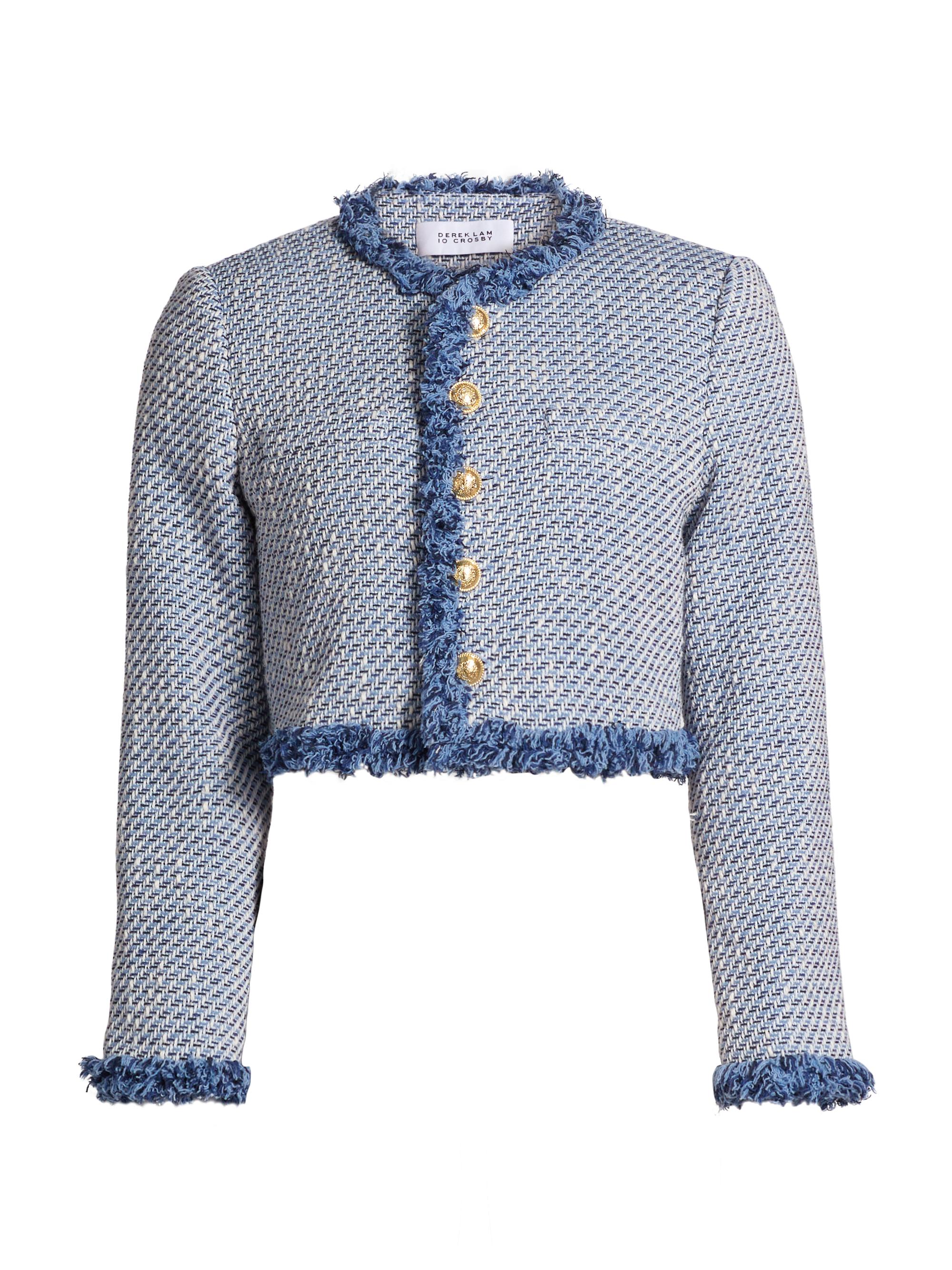 Derek Lam 10 Crosby Asuka Cropped Fringe Jacket | Saks Fifth Avenue