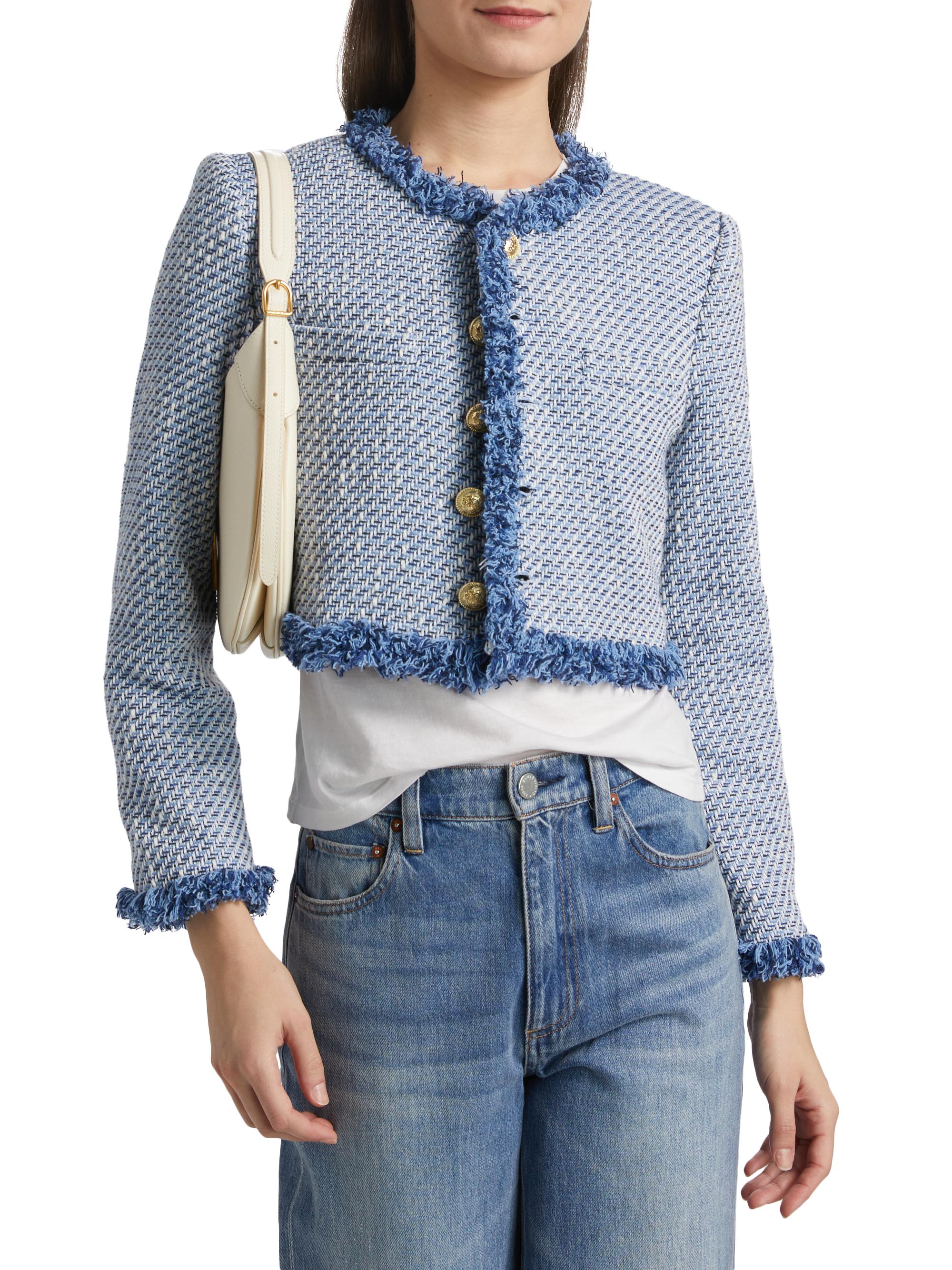 Derek Lam 10 Crosby Asuka Cropped Fringe Jacket | Saks Fifth Avenue
