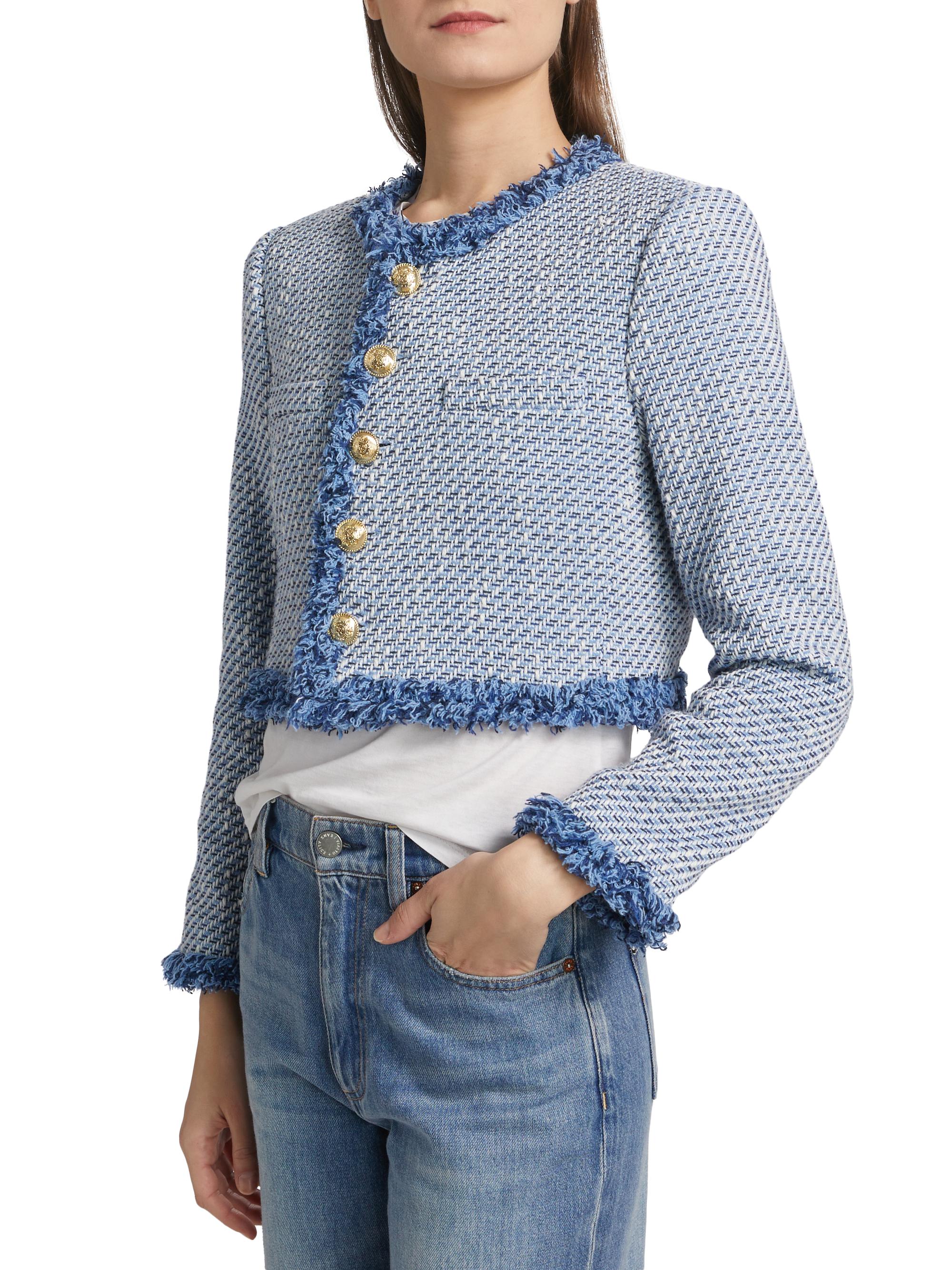 【新品未着用】MEER. AMERICAN SLEEVE FLARE TOP Derek Lam 10 Crosby Asuka Cropped Fringe Jacket | Saks Fifth Avenue