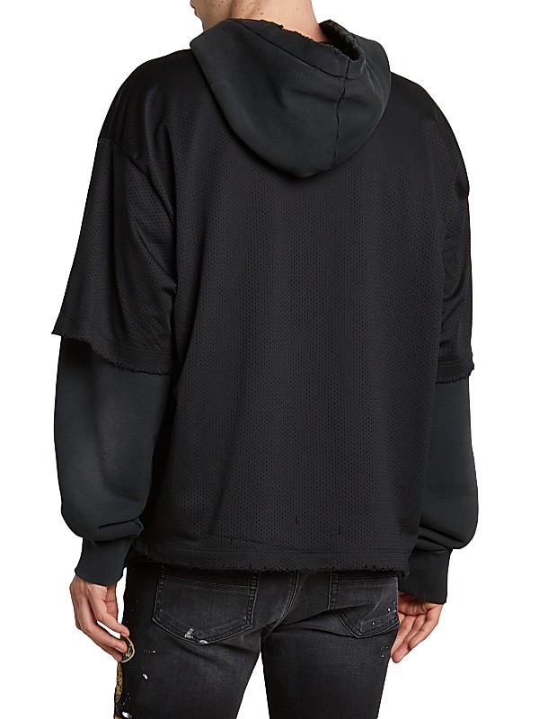 Shop Amiri Star Mesh Layered Hoodie | Saks Fifth Avenue Shop Amiri Star Mesh Layered Hoodie | Saks Fifth Avenue