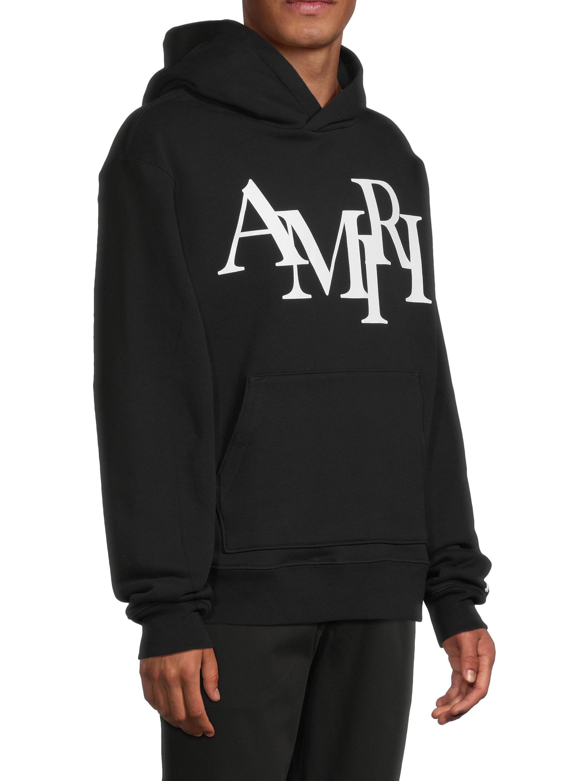 AMIRIロゴパーカー Amiri Logo Staggered Hoodie | Saks Fifth Avenue