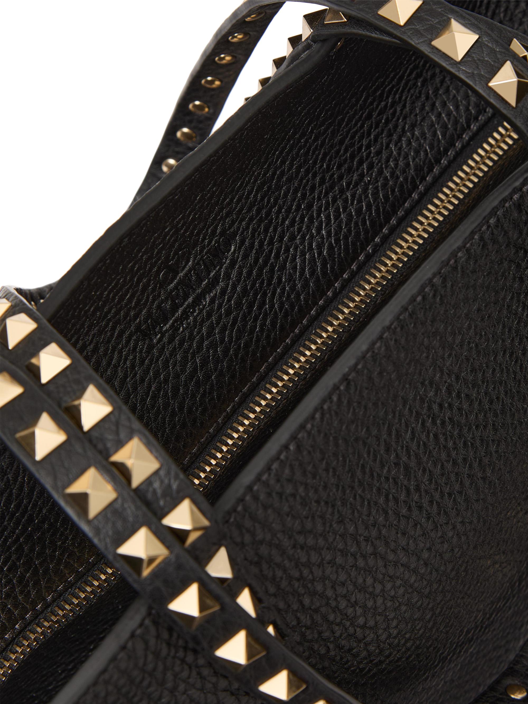 Valentino Garavani Rockstud Shopping Tote Bag in Grainy Calfskin