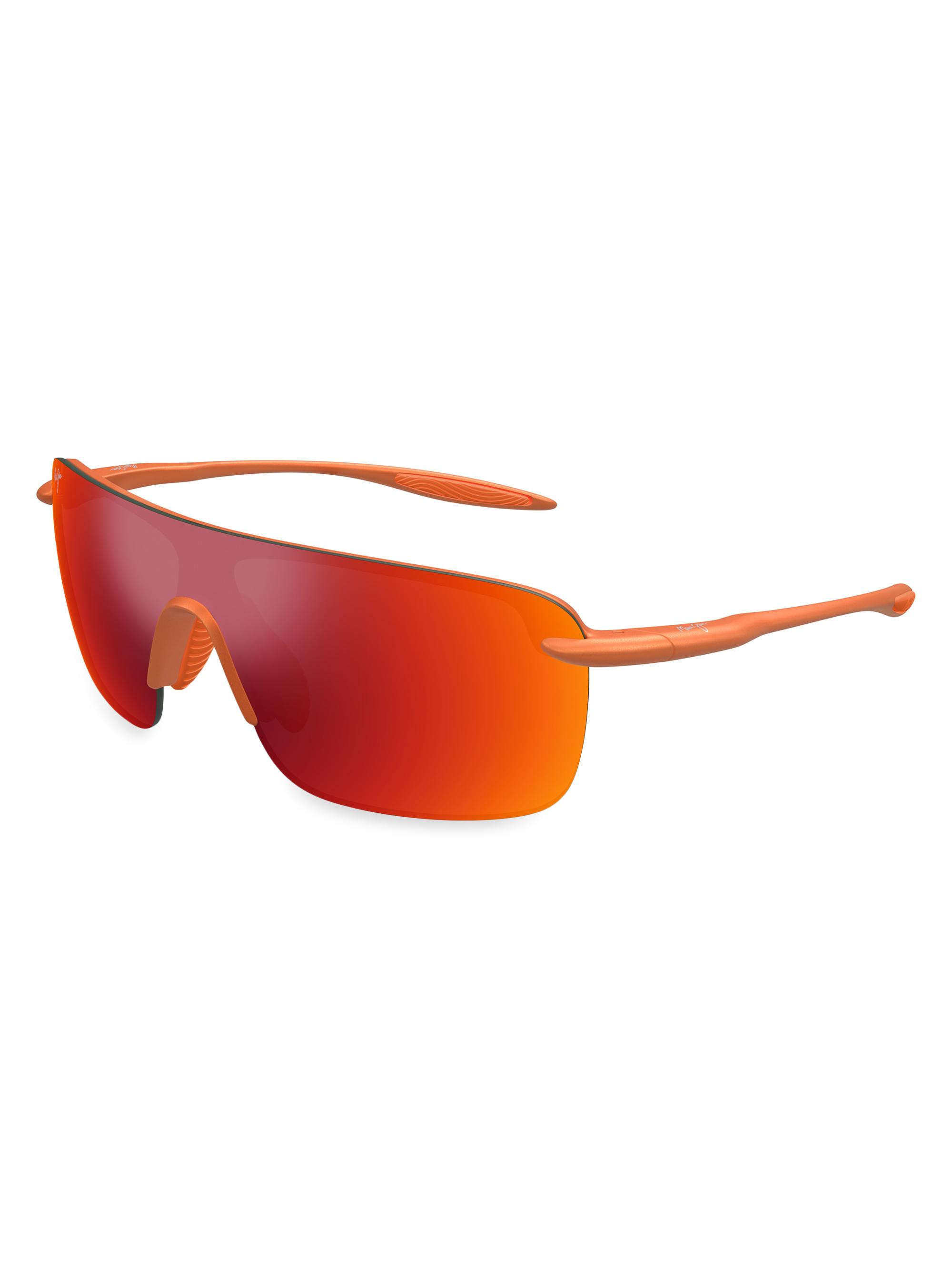 Maui Jim Men's Ekolu Palulu 99MM Shield Sunglasses - Orange