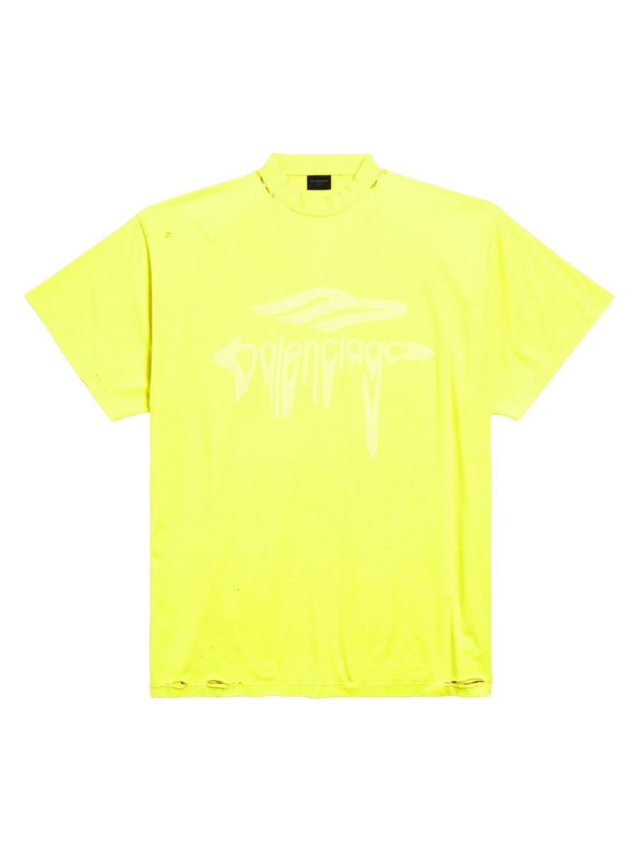 BALENCIAGA 3B Liquefied オーバーサイズ Tシャツ Black 3B Liquefied Oversize T-Shirt | BALENCIAGA - Antonia