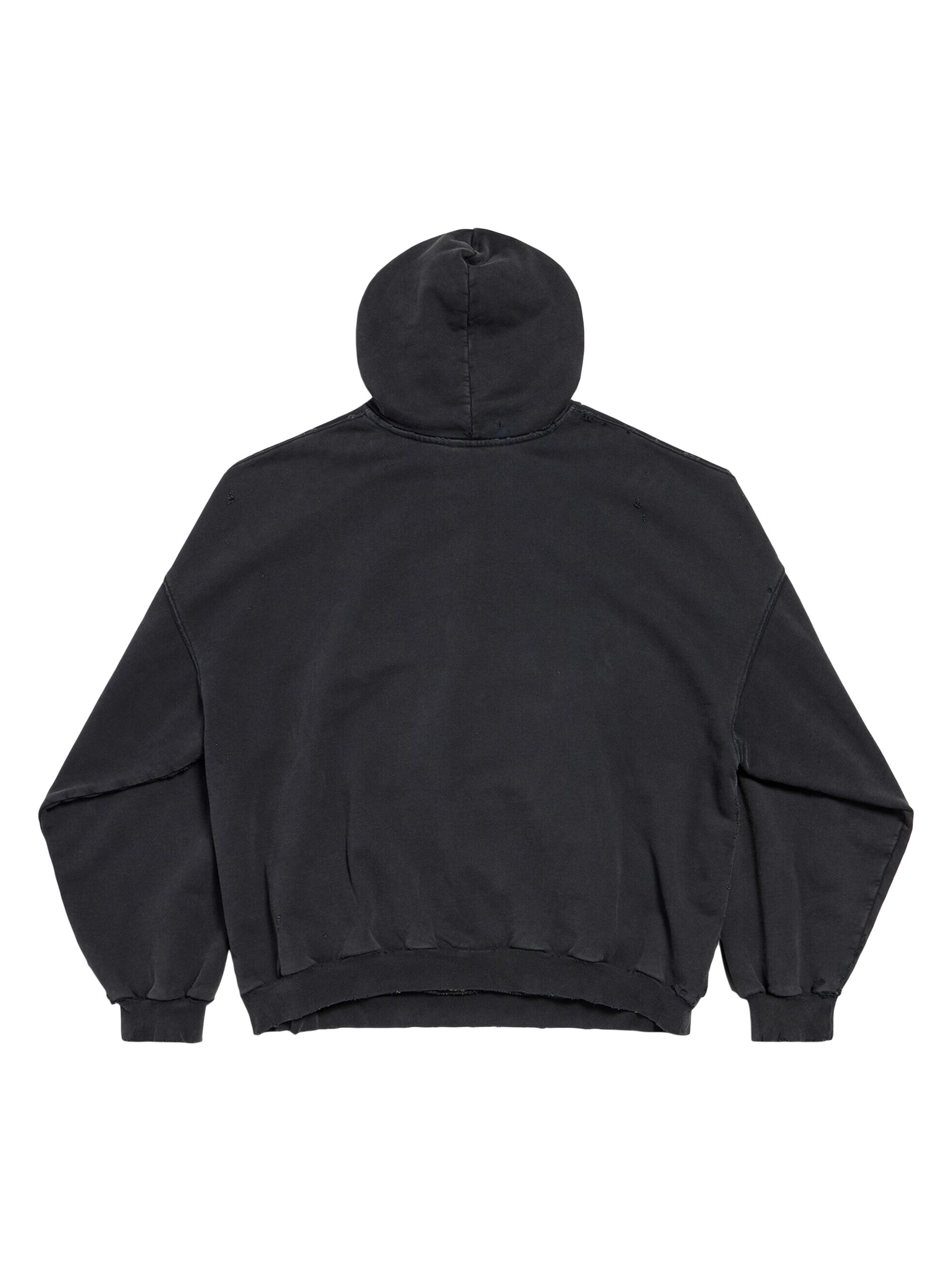BALENCIAGA COUTURE ブラックパーカー BALENCIAGA（バレンシアガ） 21AW OVERSIZED COUTURE LOGO POPOVER