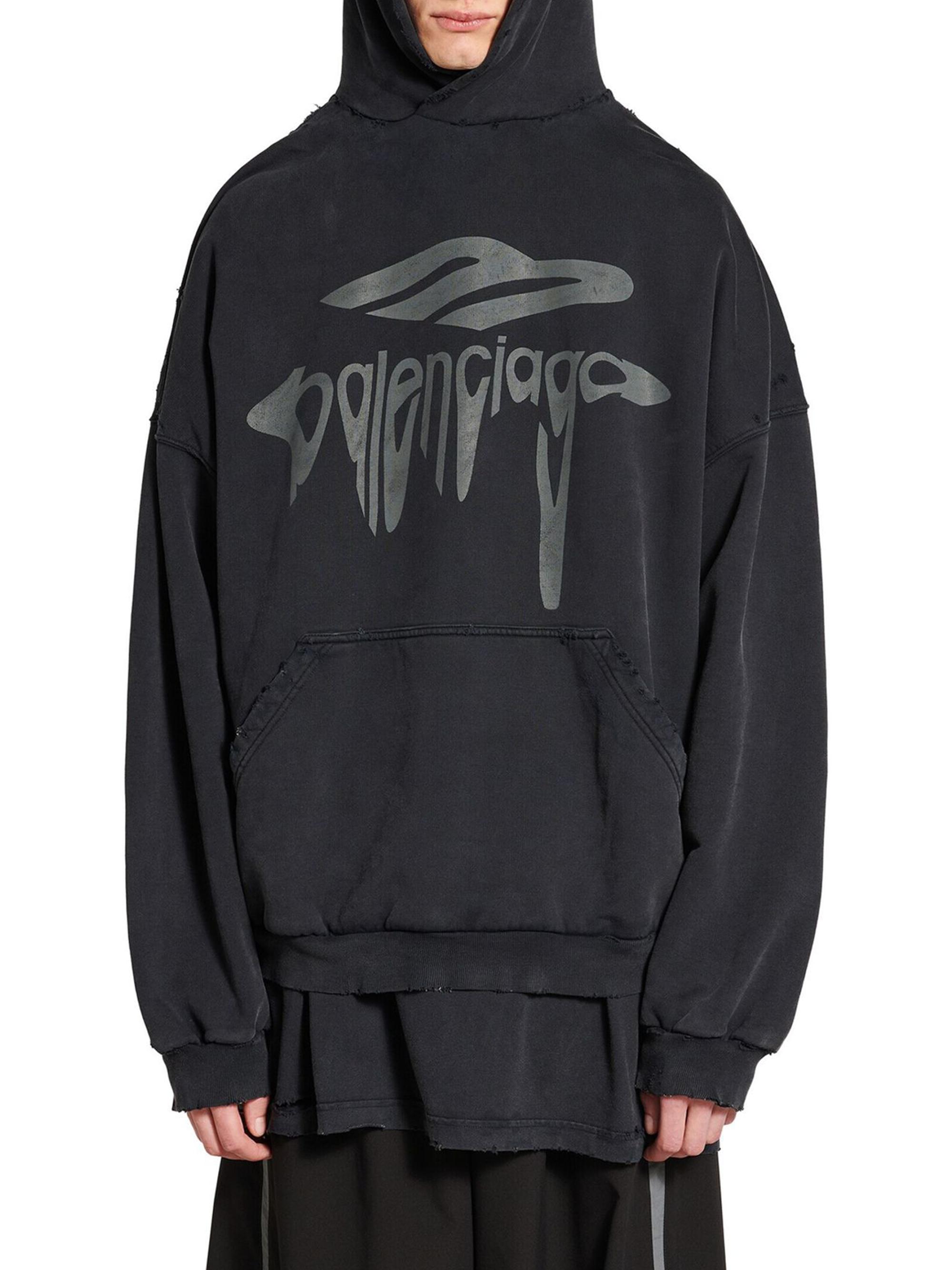 BALENCIAGA＊3B Liquified Hoodie ラージフィット 関税送料込