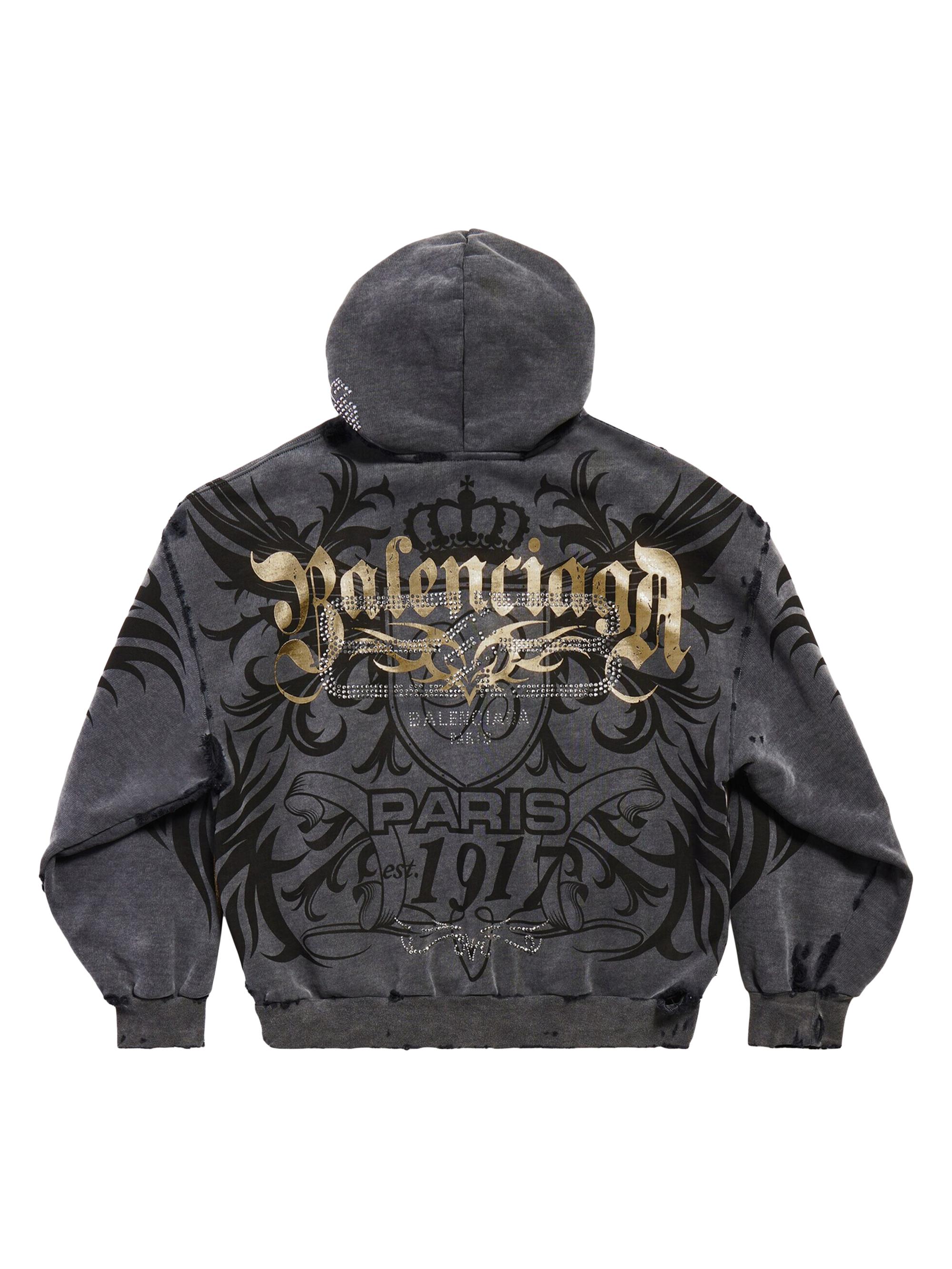 Balenciaga Tacky Gold Zip-Up Hoodie Regular Fit | Saks Fifth Avenue