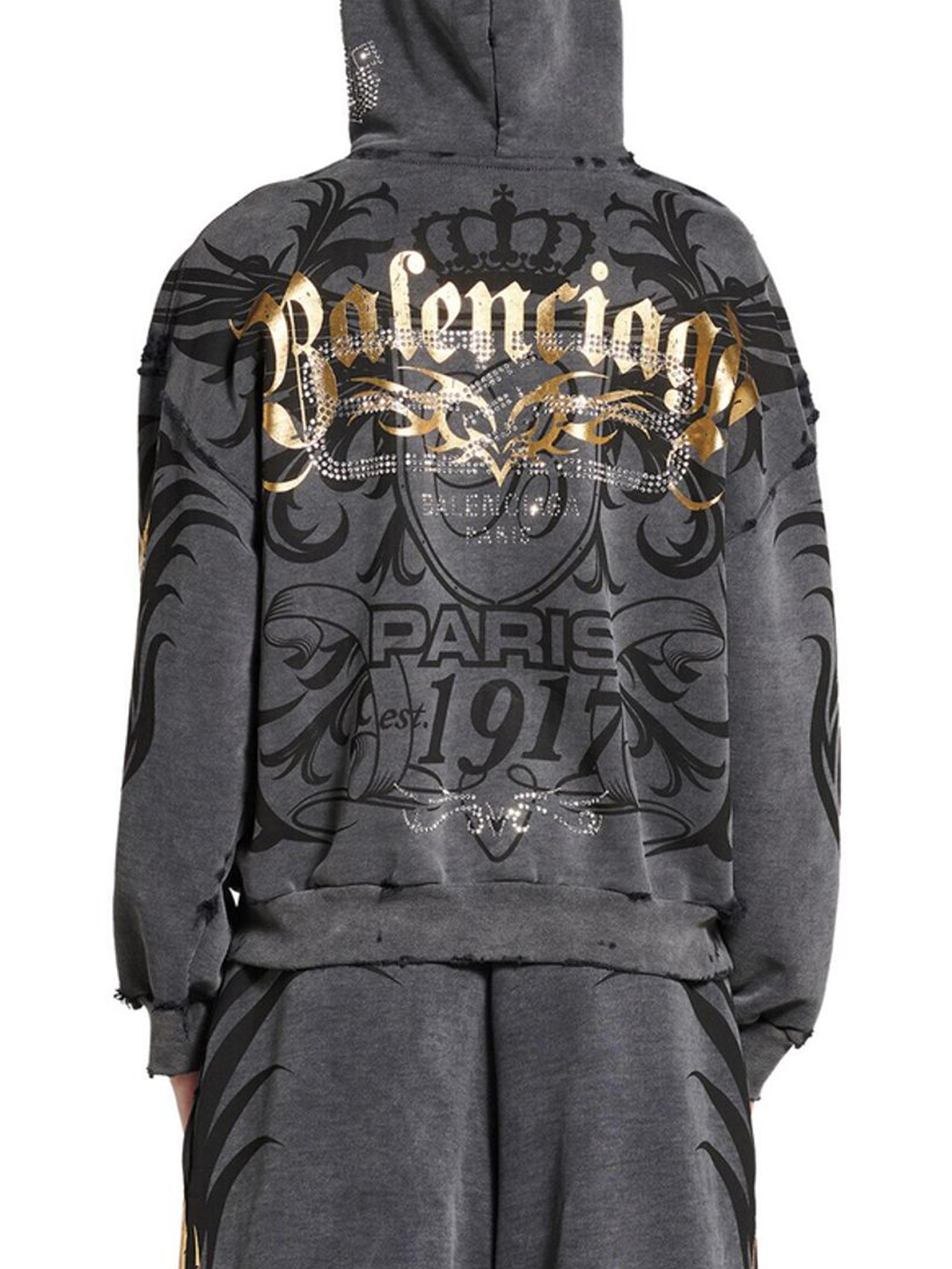 バレンシアガ　Tacky Gold ジップパーカー Balenciaga Tacky Gold Zip-Up Hoodie Regular Fit | Saks Fifth Avenue