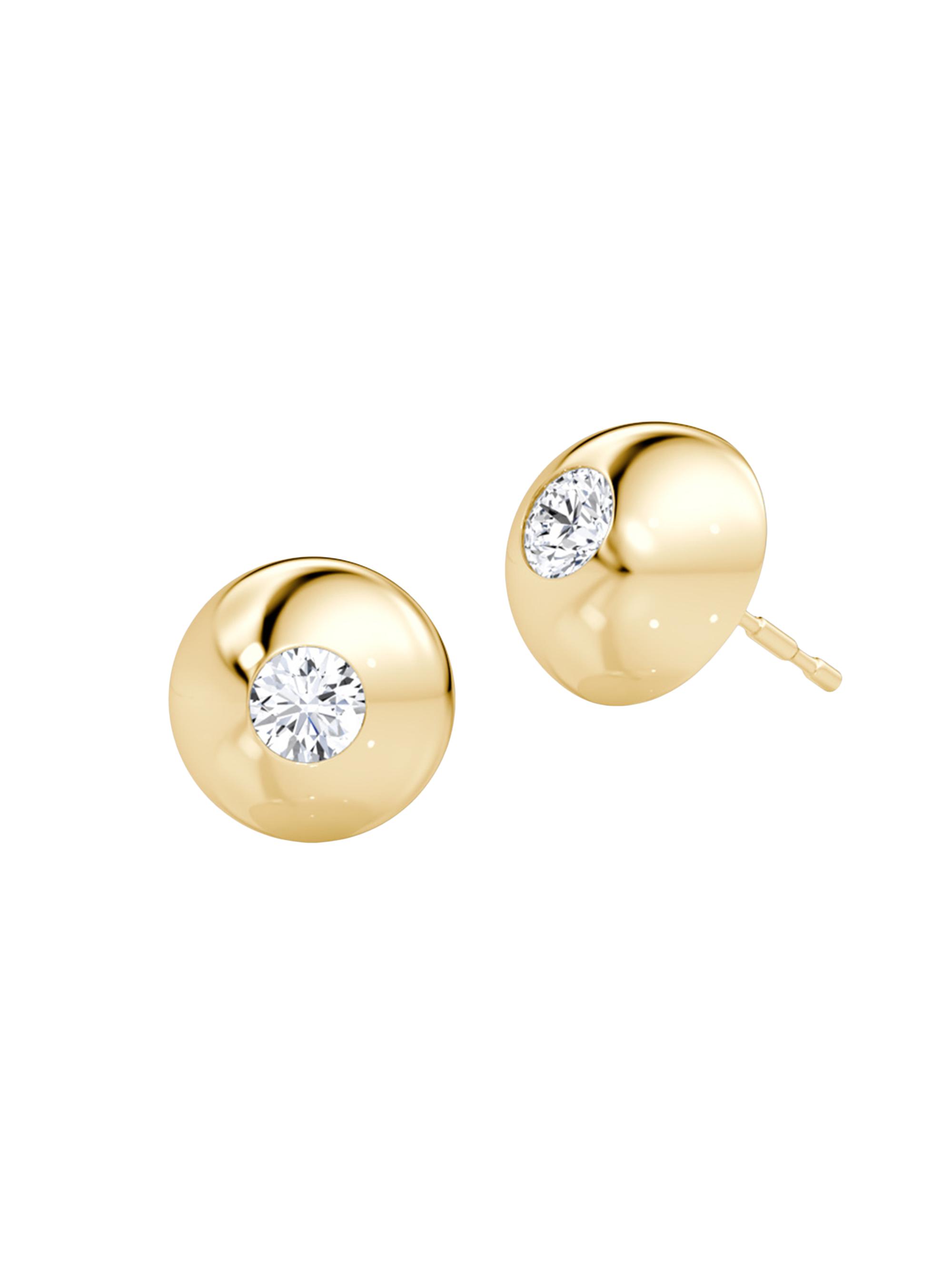 VRAI Women's Petra 14K Yellow Gold & 0.50 TCW Lab-Grown Diamond Earrings - Yellow Gold