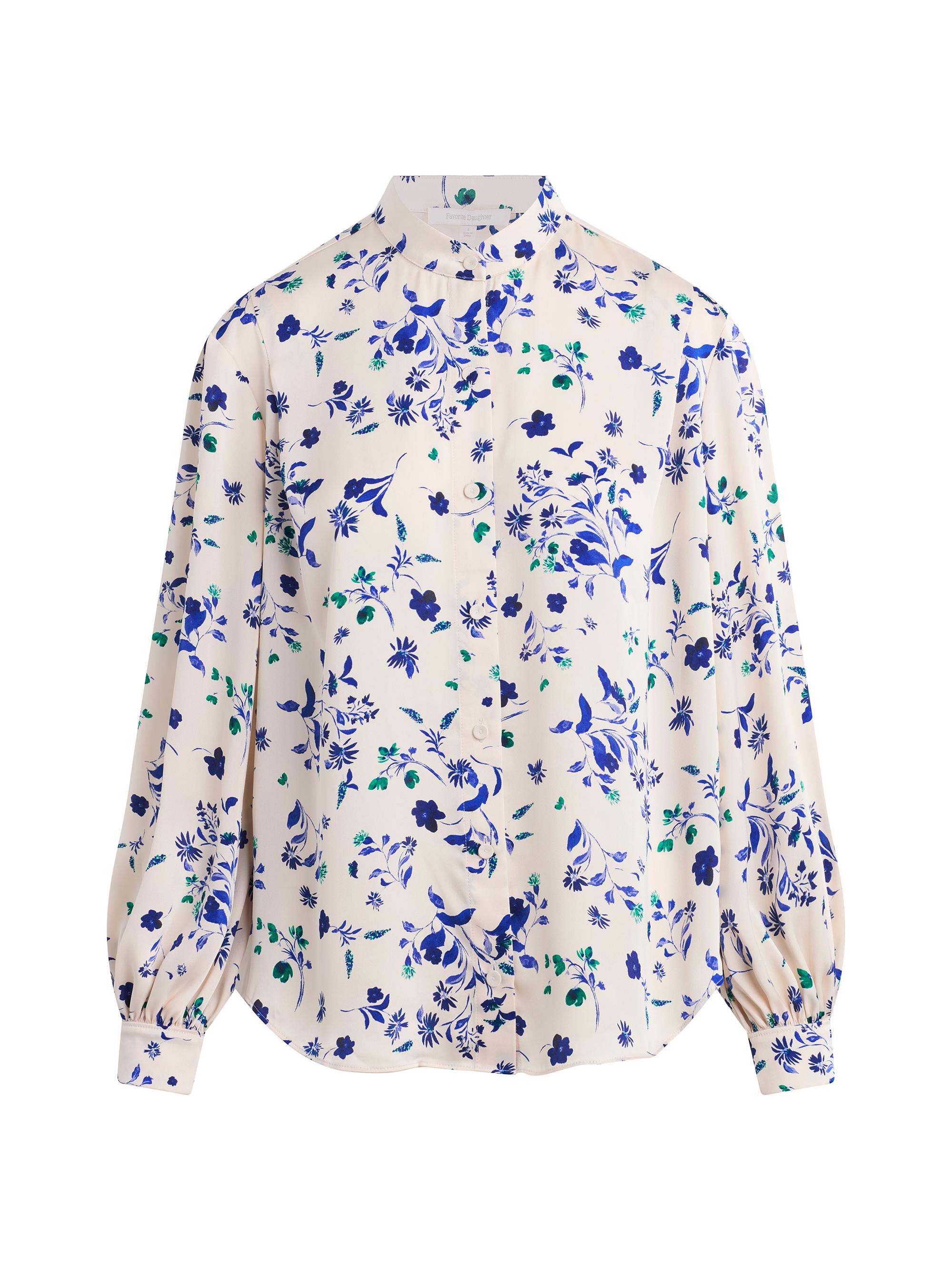 Favorite Daughter Women's The Lauren Floral Button-Front Top - Pink Floral