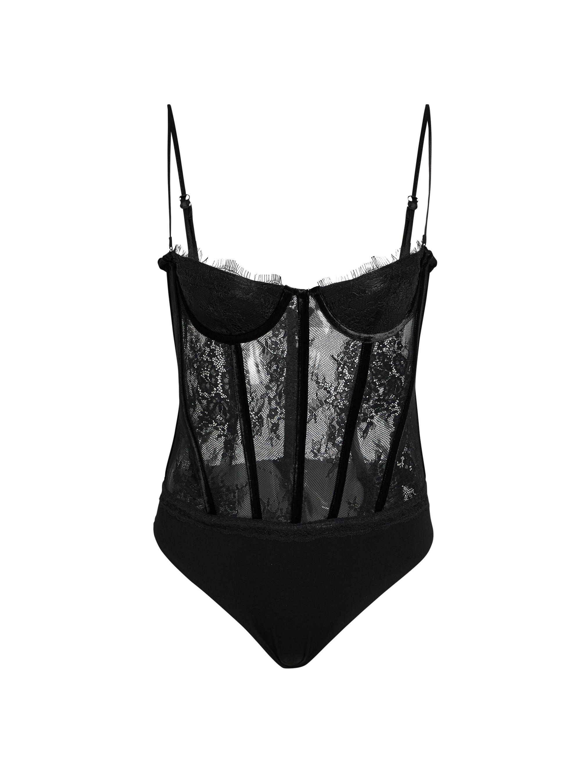 Retrofête Women's Gisela Lace Bodysuit - Black