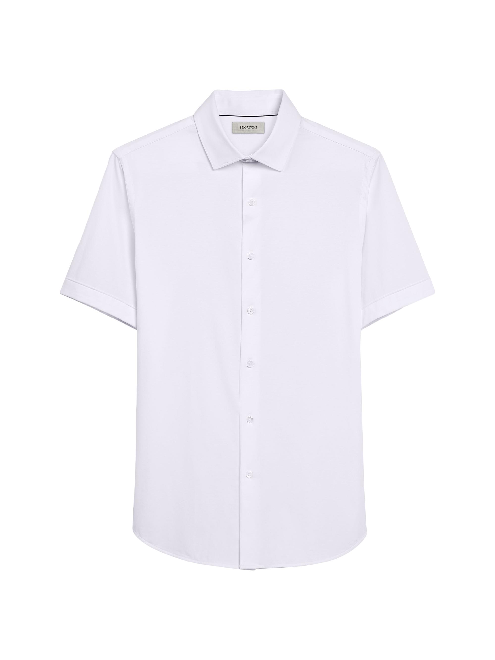 Bugatchi Men's Miles Stretch Cotton Button-Front Shirt - White