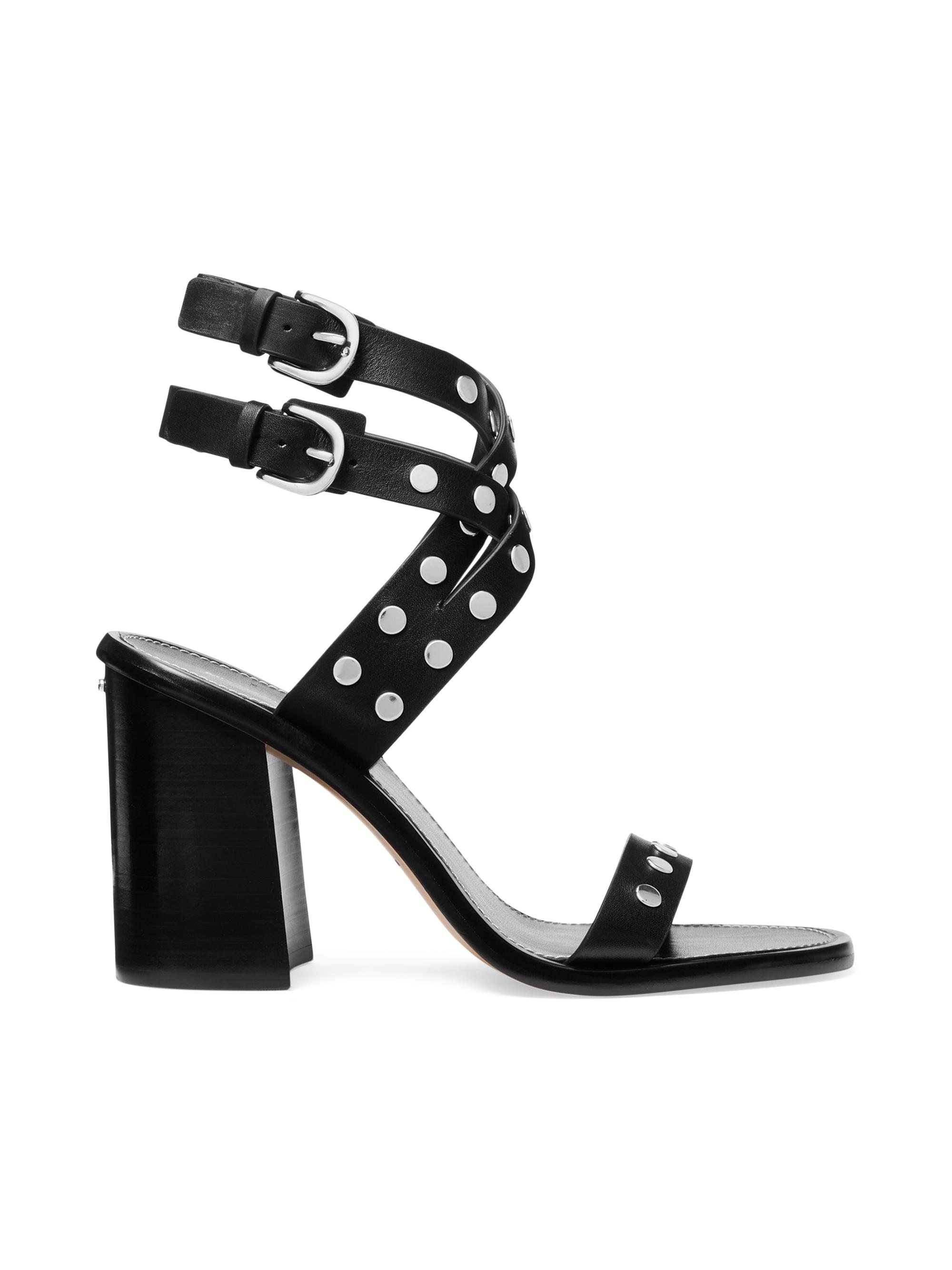 irene MICHAEL Michael Kors Irene 95MM Block-Heel Leather Sandals | Saks