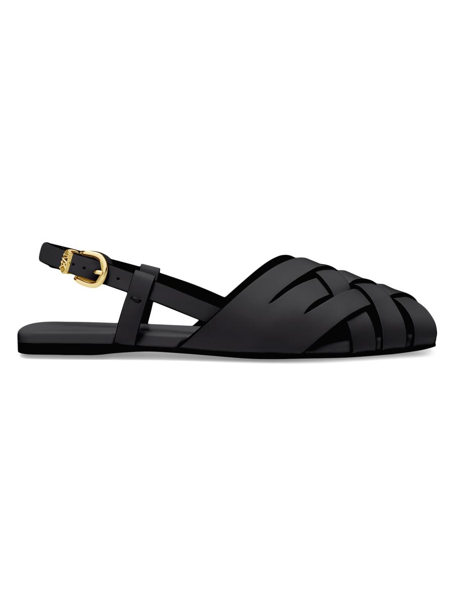 MICHAEL Michael Kors Irene Woven Leather Slingback Sandals