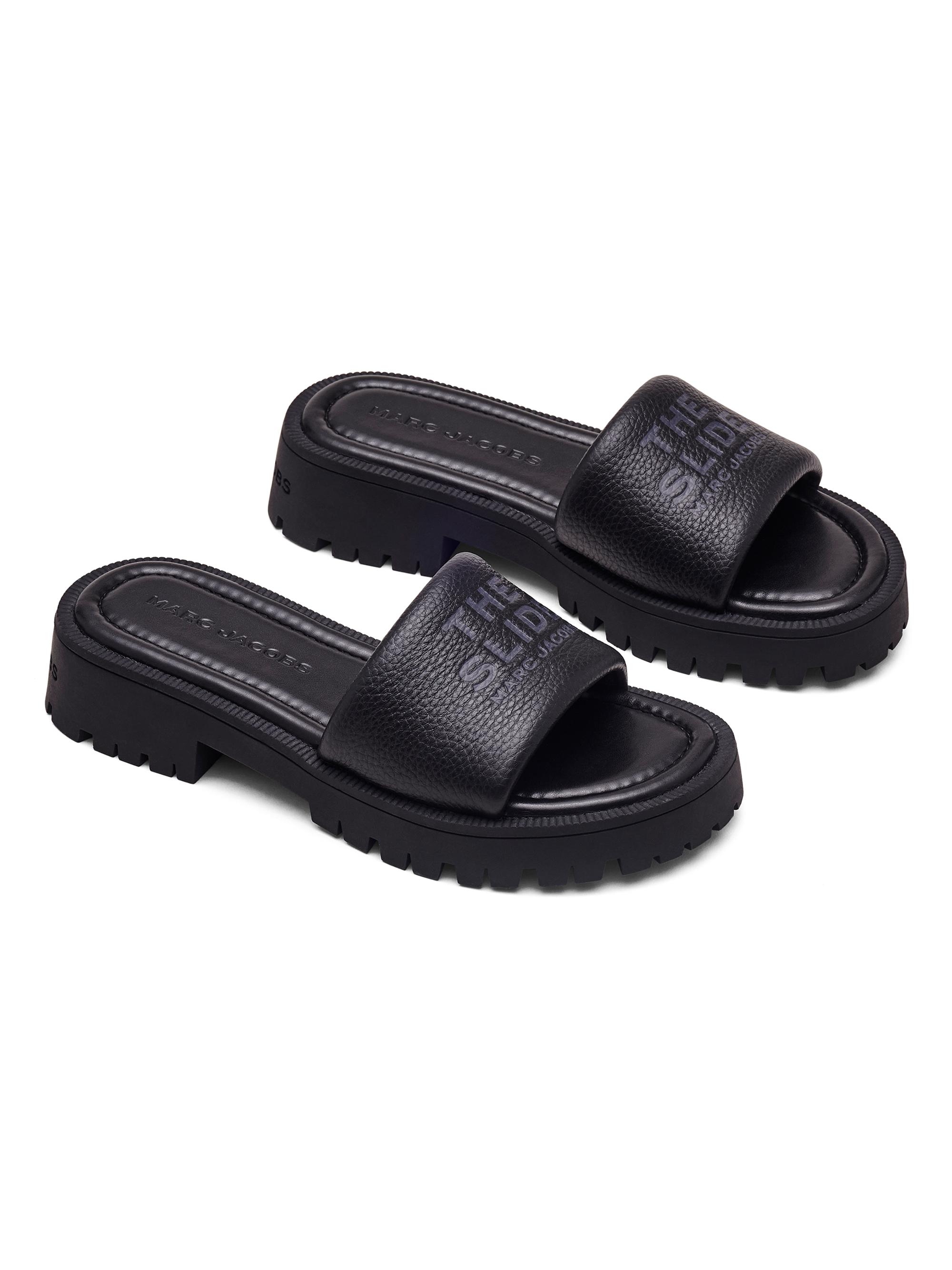 Marc Jacobs The Slide Leather Sandals | Saks Fifth Avenue