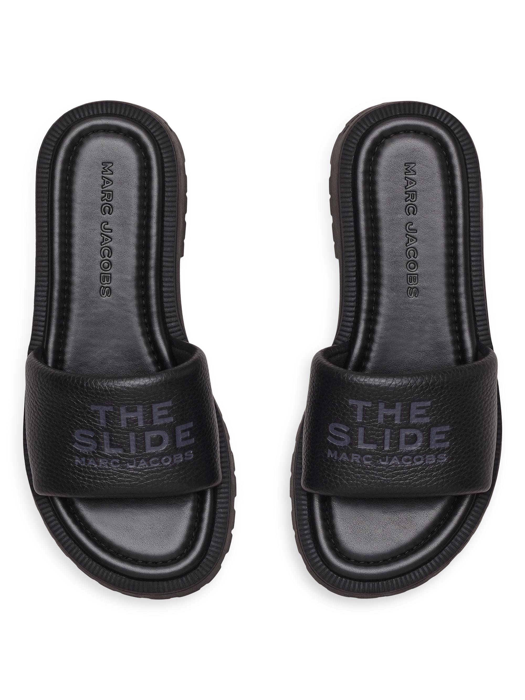 Marc Jacobs The Slide Leather Sandals | Saks Fifth Avenue