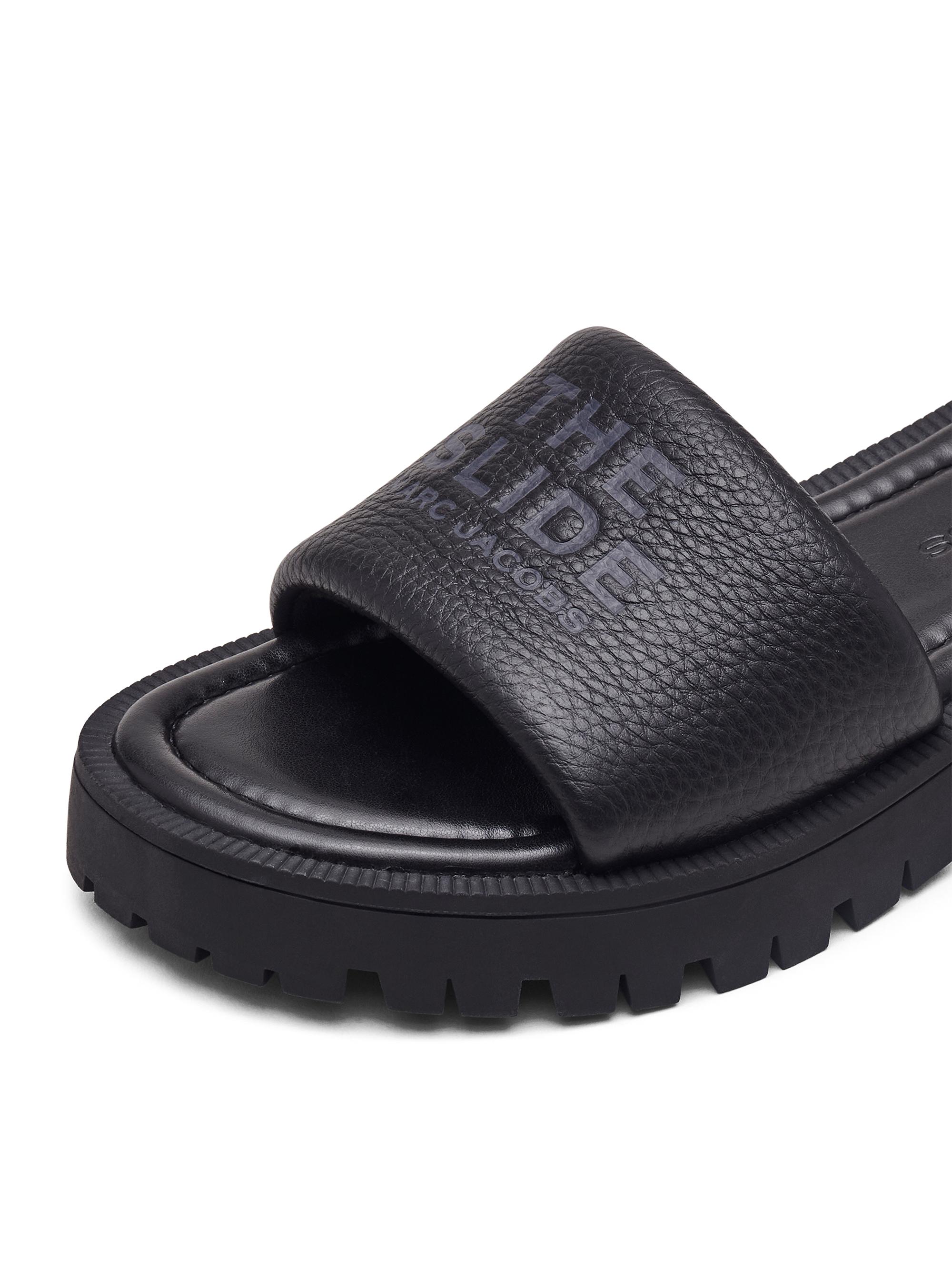 Marc Jacobs The Slide Leather Sandals | Saks Fifth Avenue
