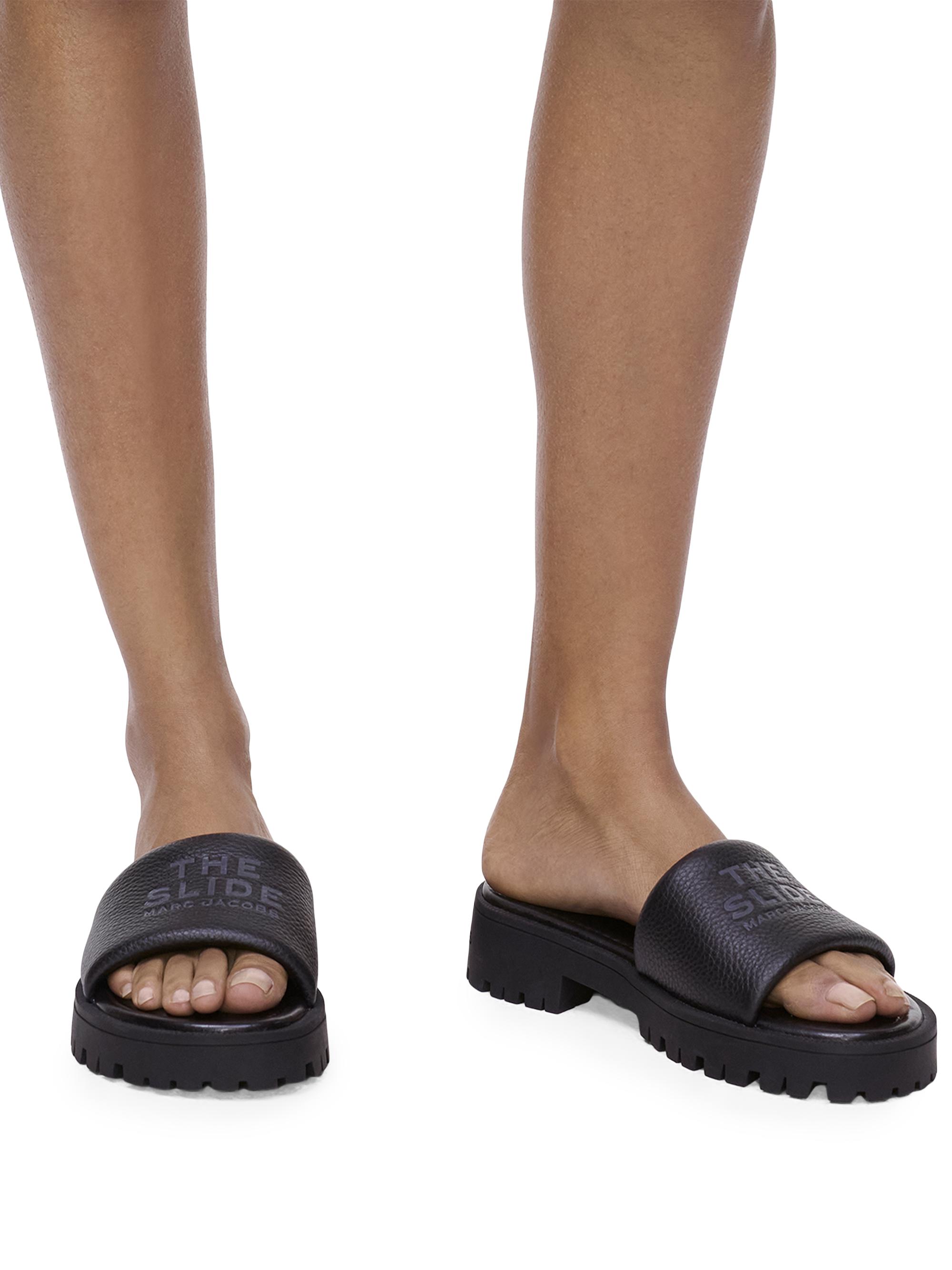 Marc Jacobs The Slide Leather Sandals | Saks Fifth Avenue
