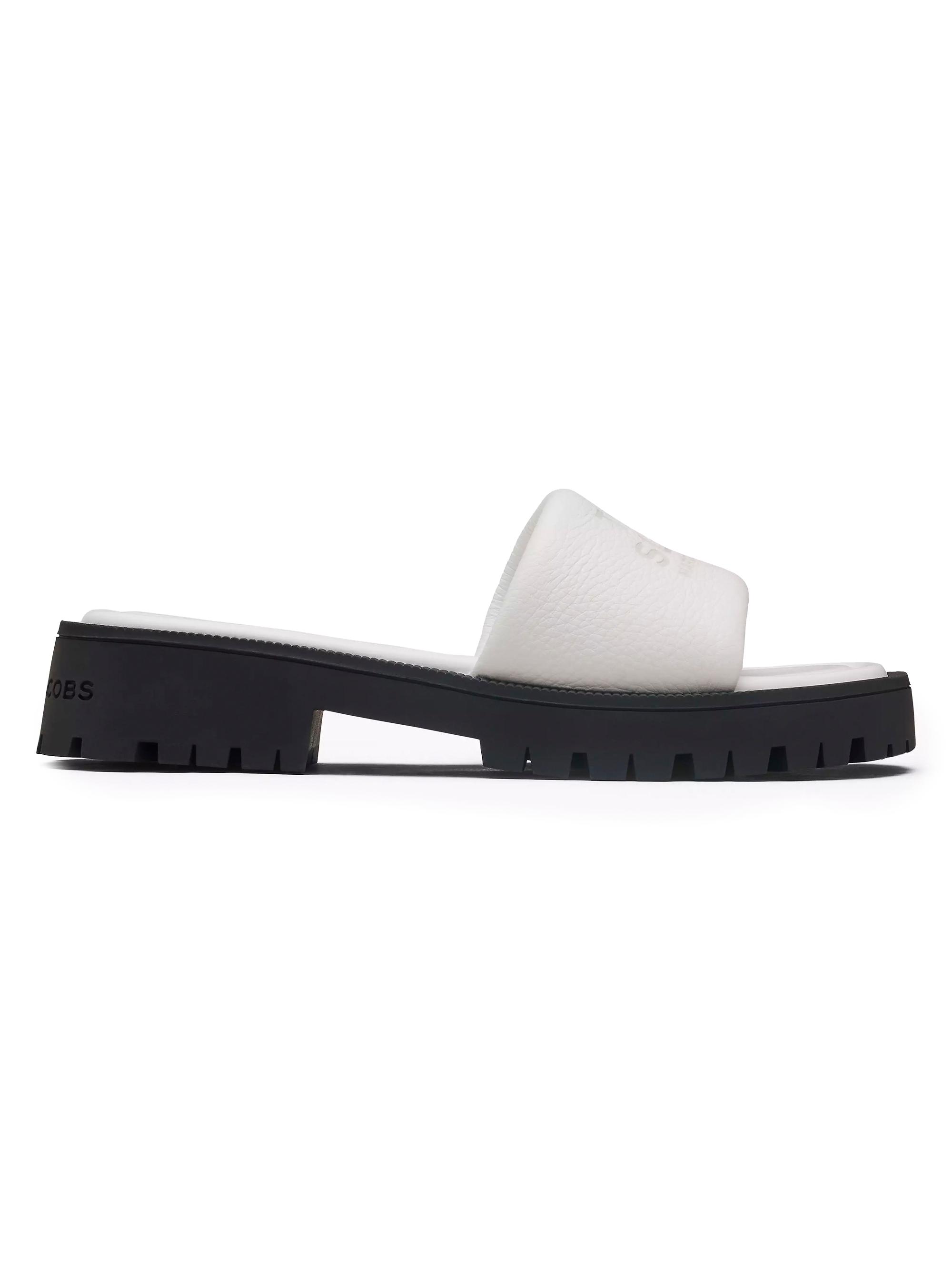 Marc Jacobs Women's The Slide Leather Sandals - Bright White