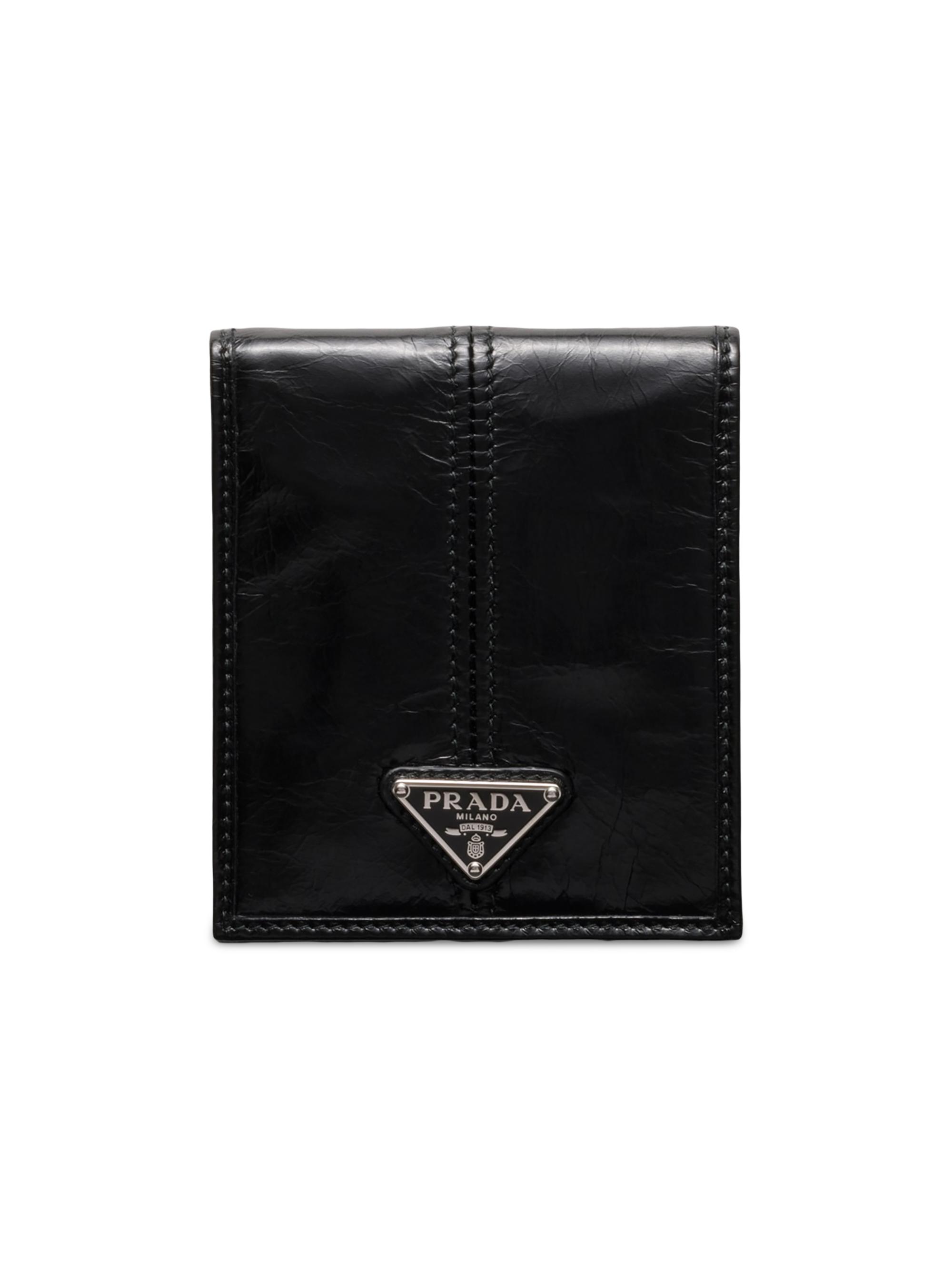 Prada Men's Re-Nylon and Leather Wallet - Black