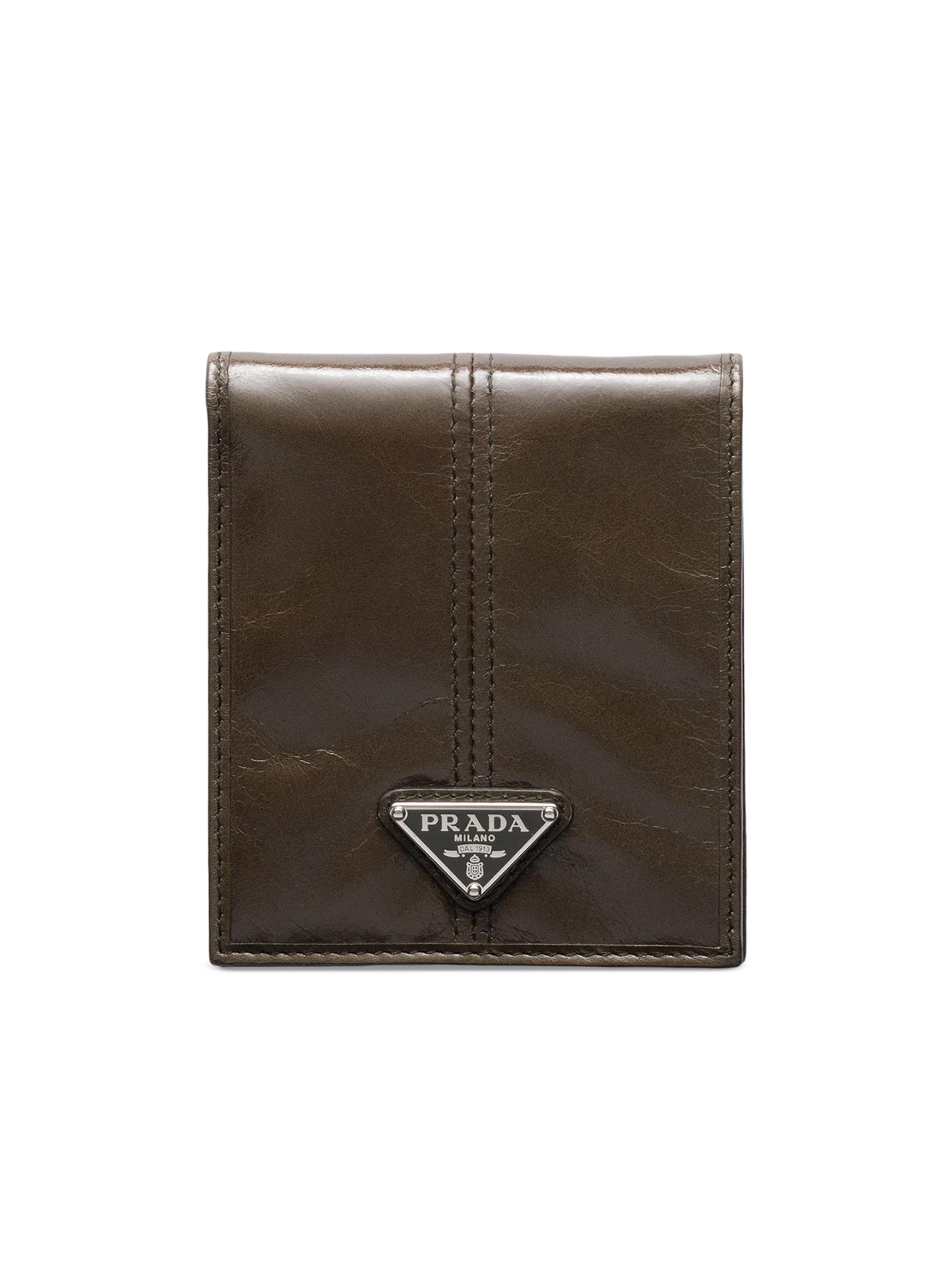 Prada Men's Leather Wallet - Green