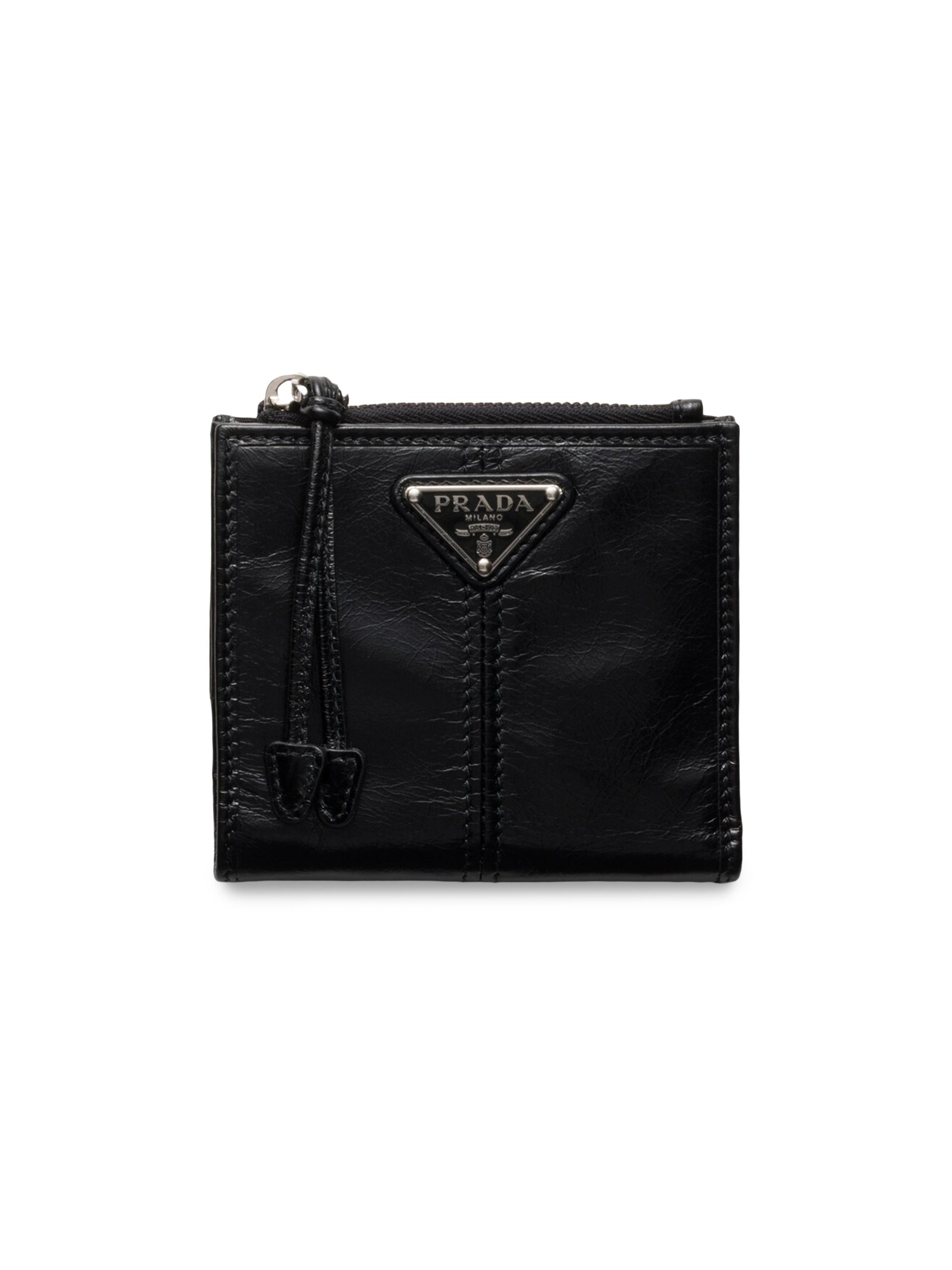 Prada Men's  Leather Wallet - Black