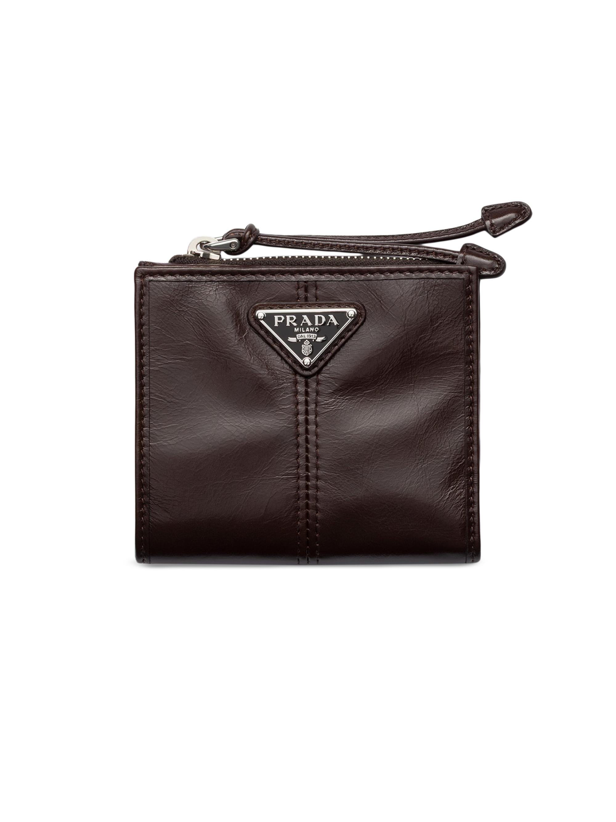 Prada Men's  Leather Wallet - Brown