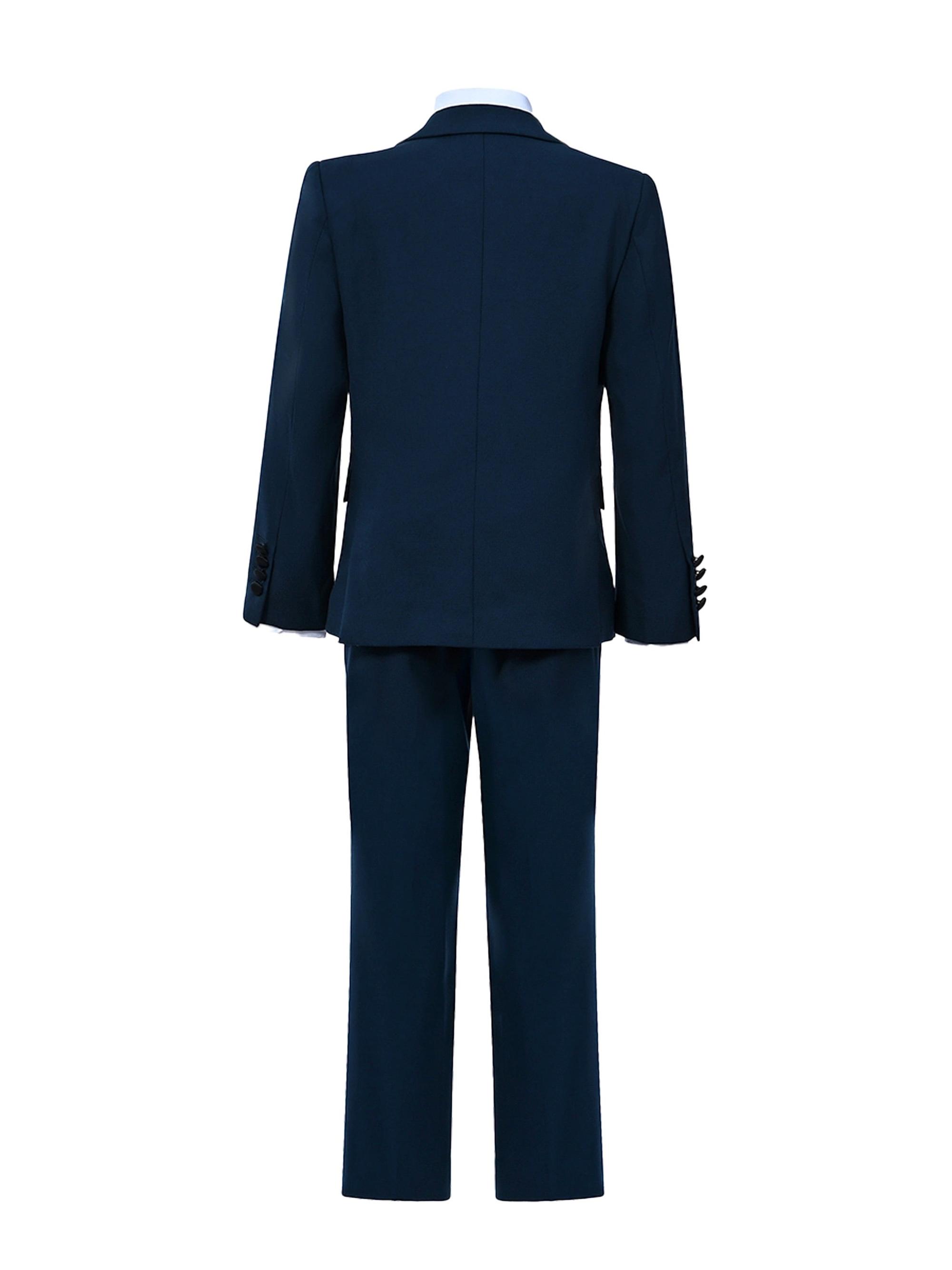 Moustache Baby Boy's, Little Boys & Boy's Peak Lapel Wool Suit - Navy