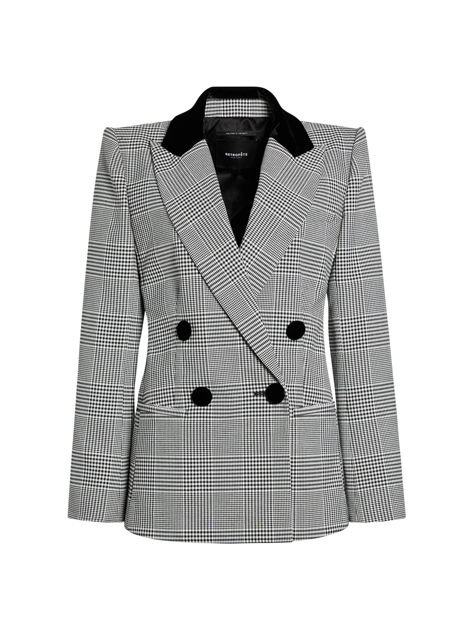 Retrofête Women's Lucina Blazer - Black White