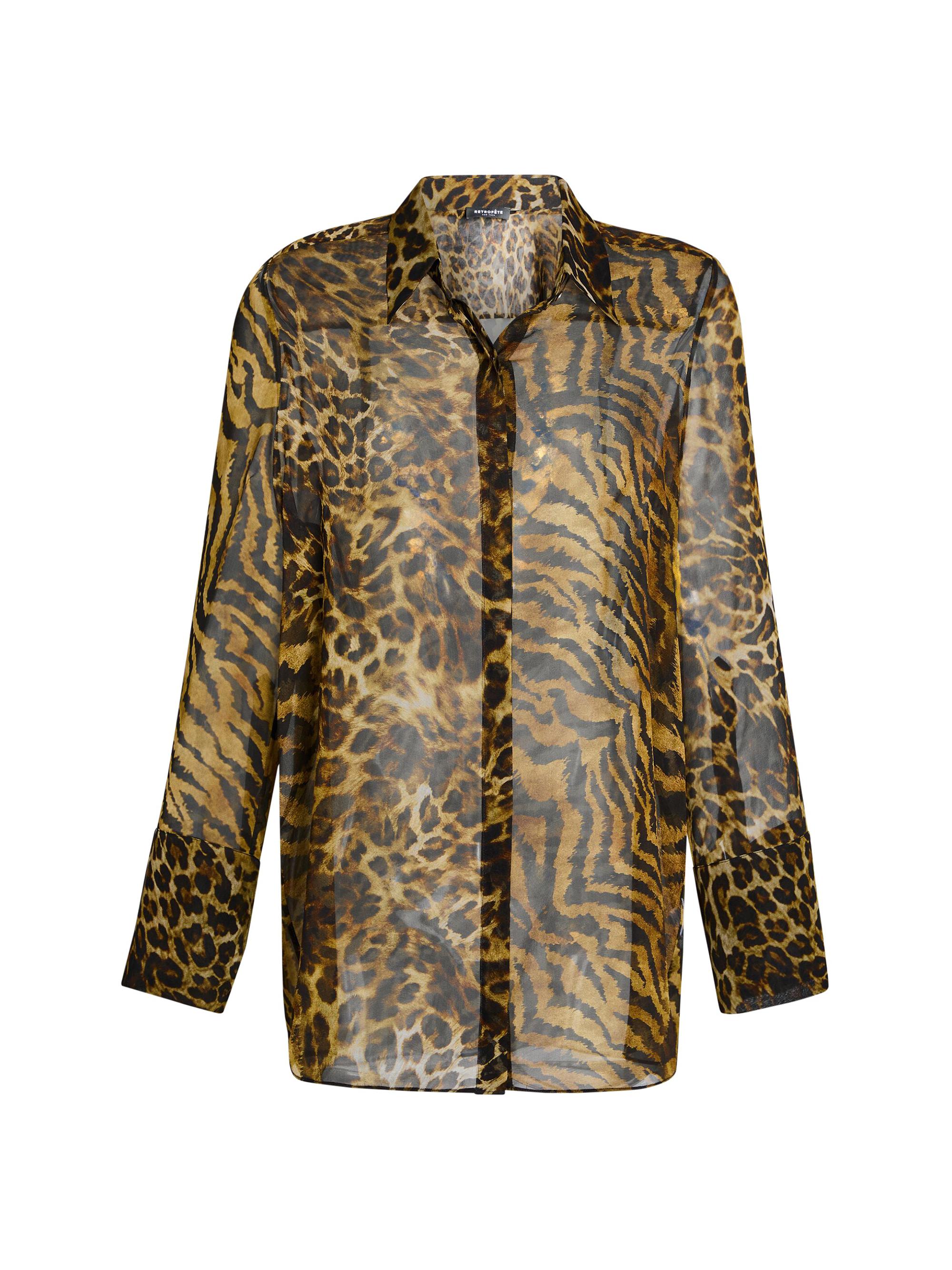 Retrofête Women's Mirren Shirt - Vintage Mixed Animal