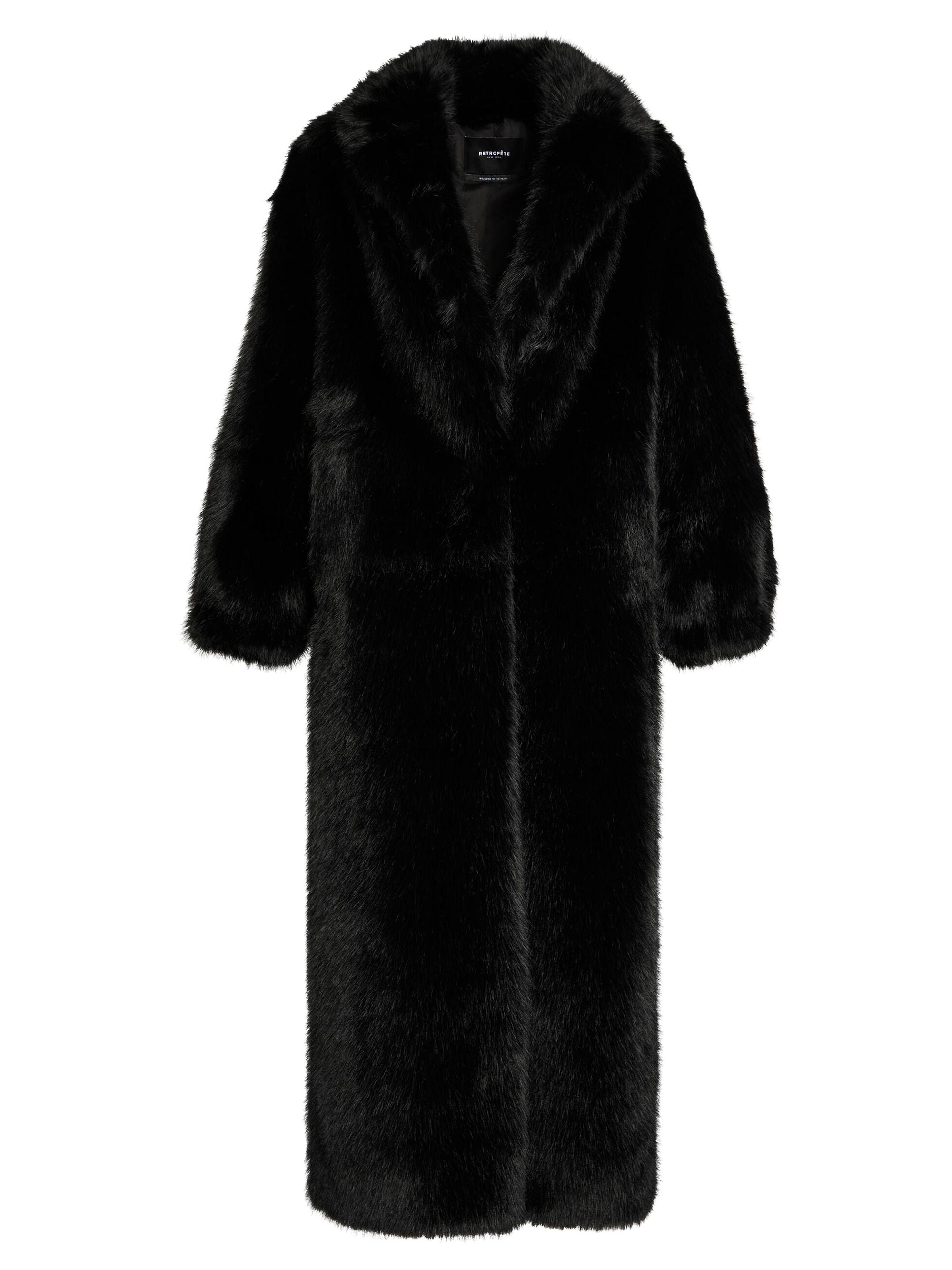 Retrofête Women's Dasha Faux Fur Jacket - Black