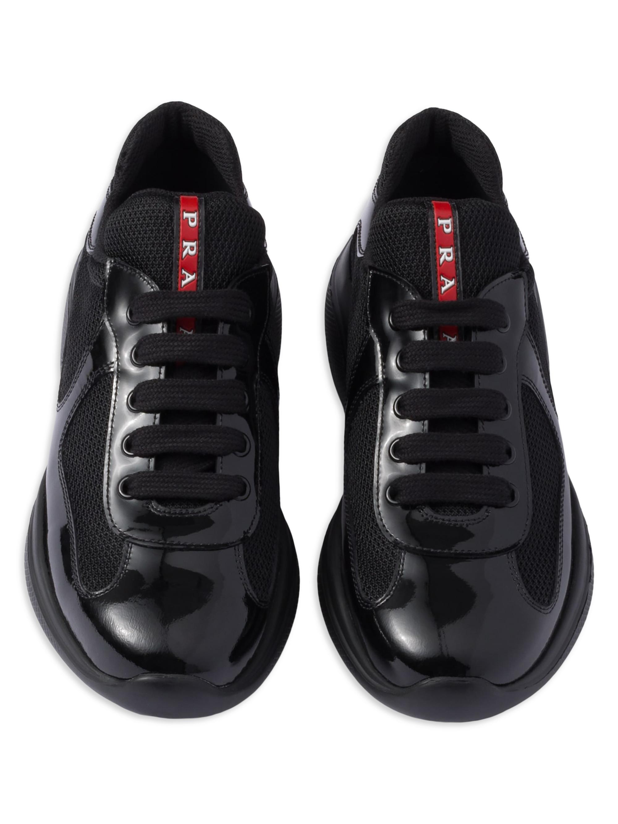 PRADA 靴 26cm Prada Women's America's Cup Biker Fabric Sneakers | Saks Fifth Avenue