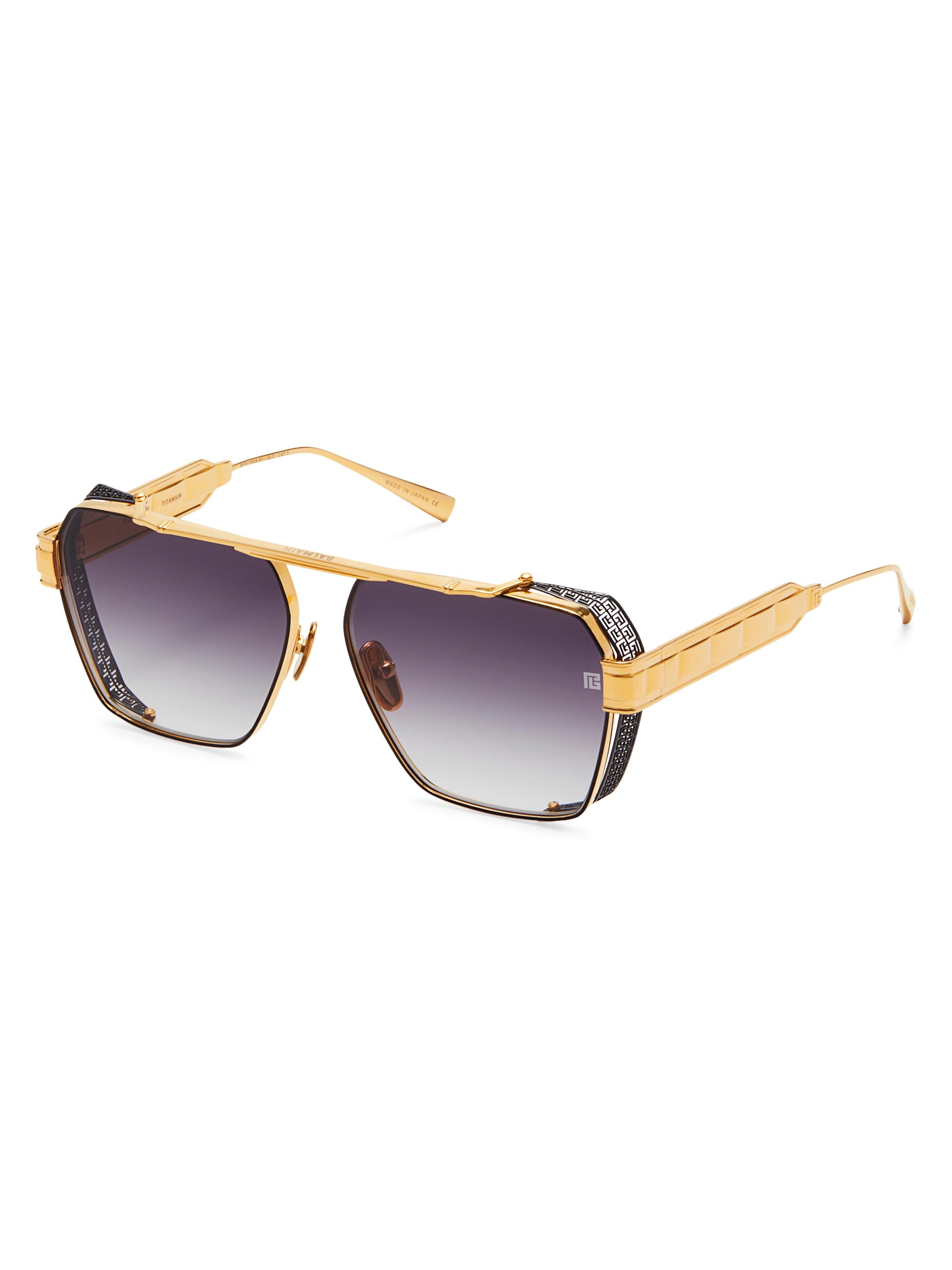 Balmain Women's Premier 61MM Navigator Sunglasses - Gold Black