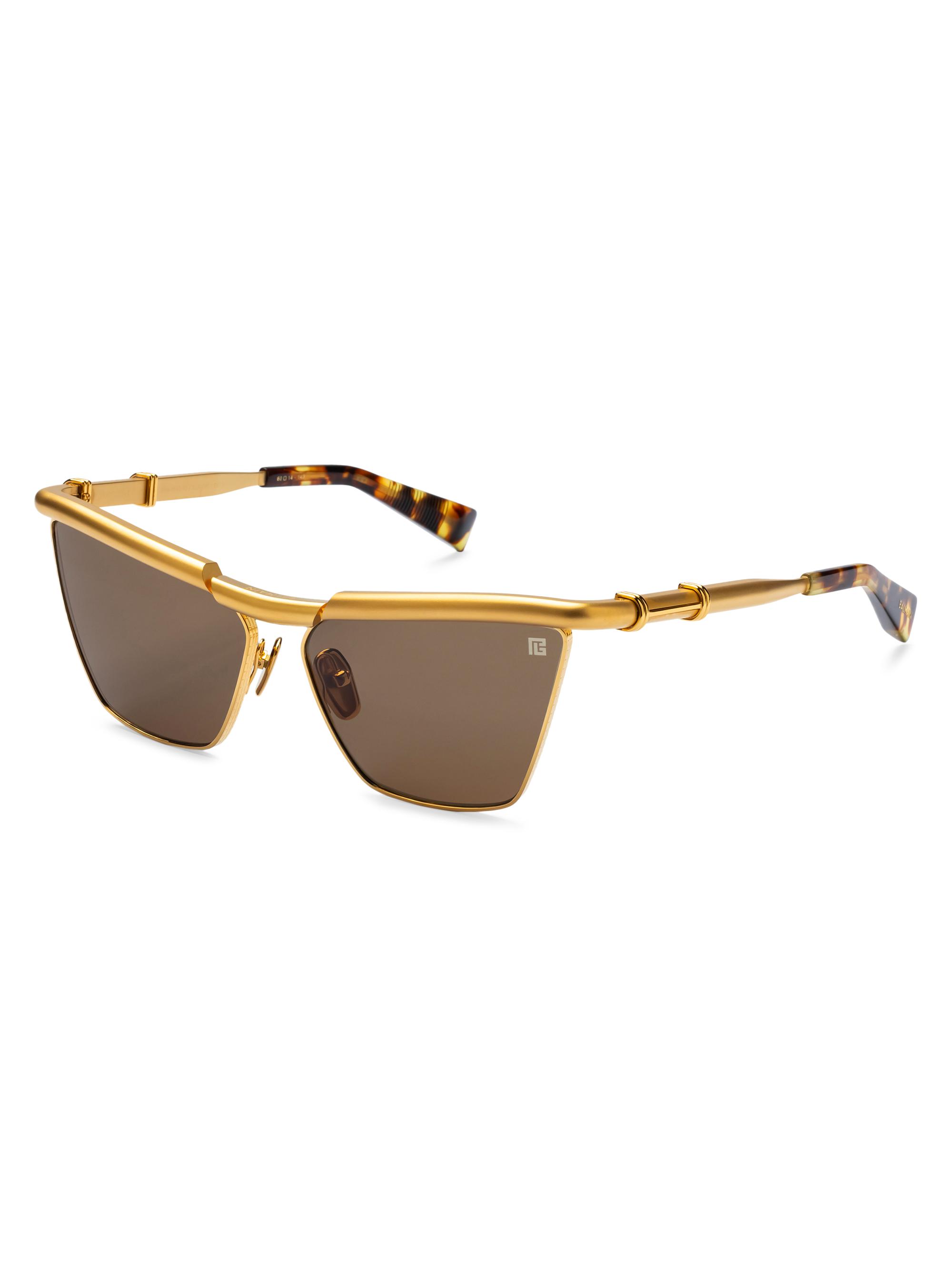 Balmain Women's Victoire 60MM Cat-Eye Sunglasses - Gold Brown