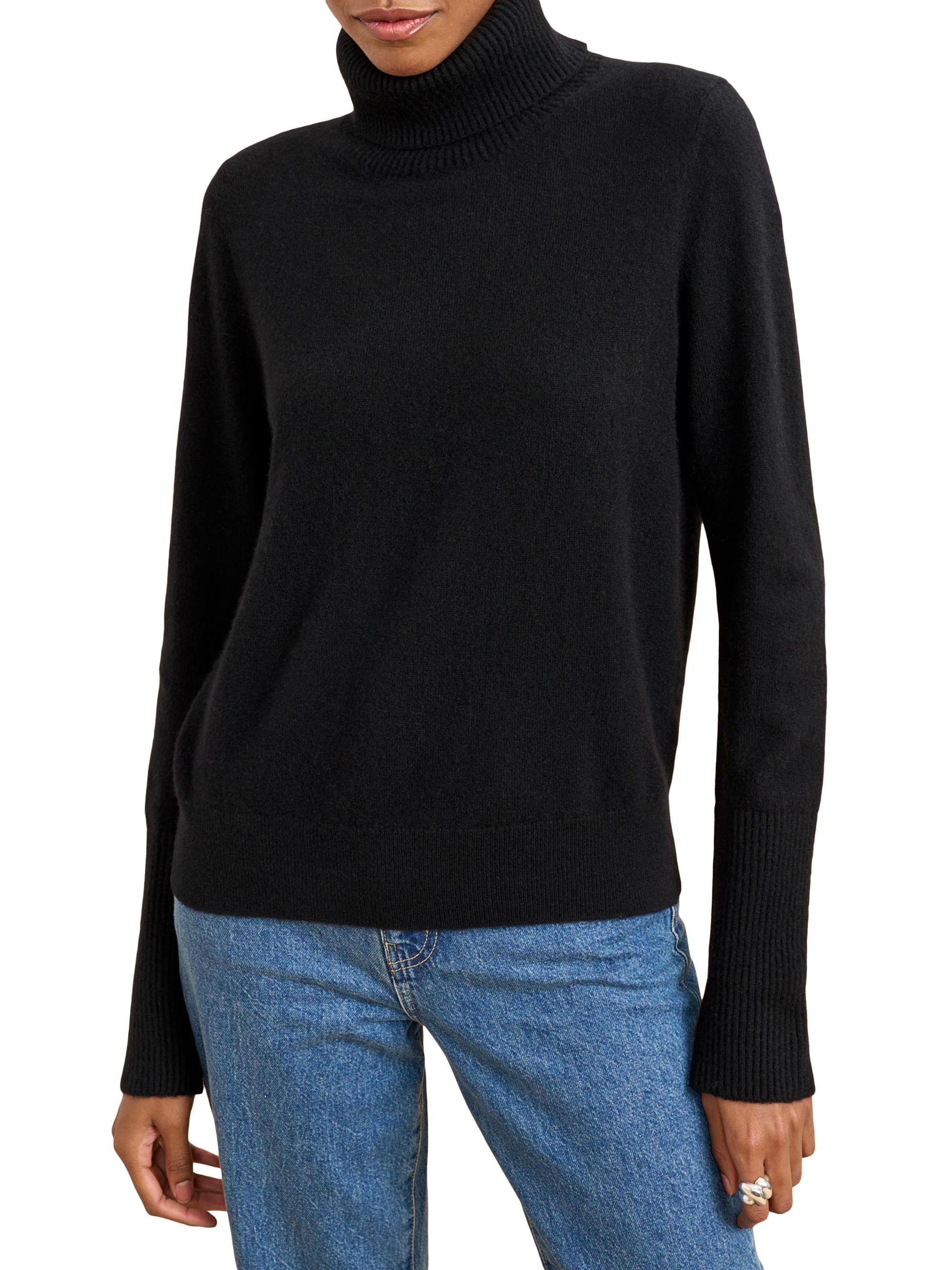 La Ligne Women's Solid Turtleneck Sweater - Black