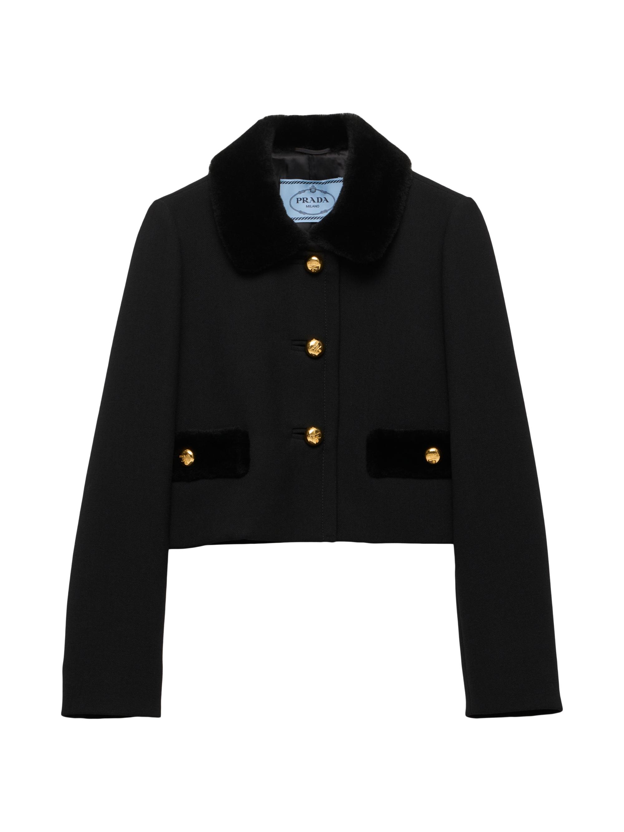 Prada Women's Natté Single Breasted Jacket - Black