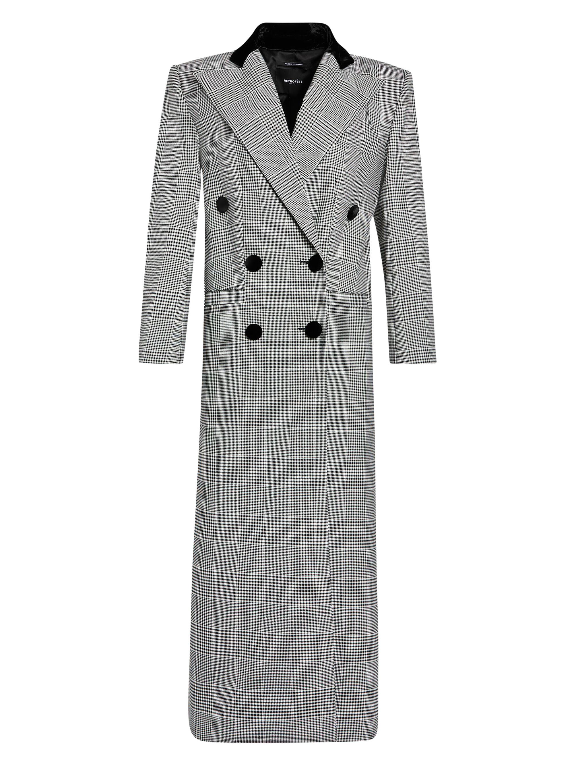 Retrofête Women's Charlene Coat - Black White