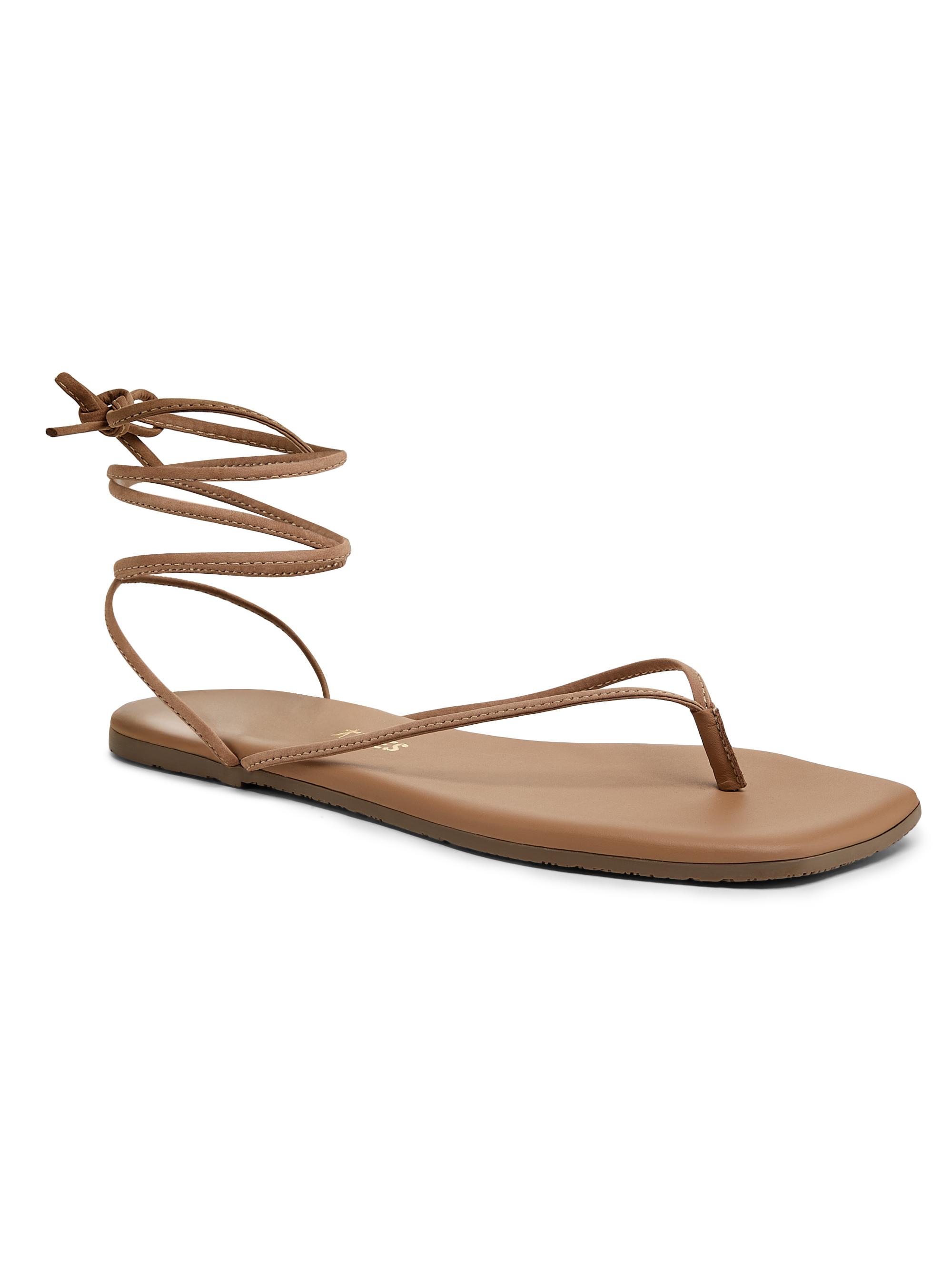 Tkees Lilu Leather Square Toe Sandals | Saks Fifth Avenue