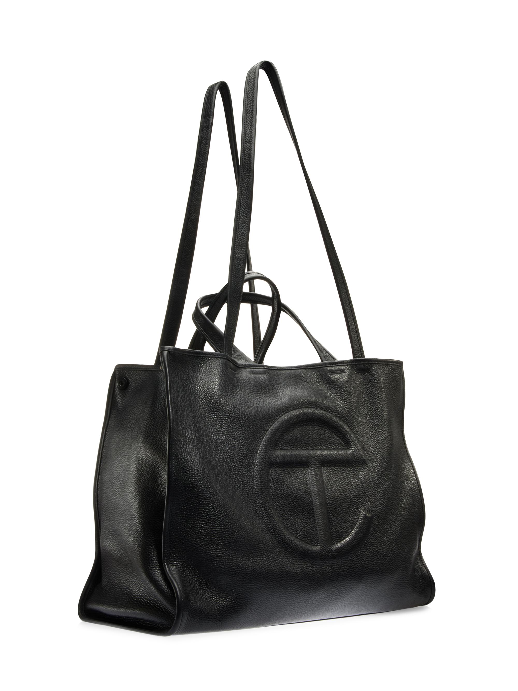 Large Pebbled Leather Carry Bag