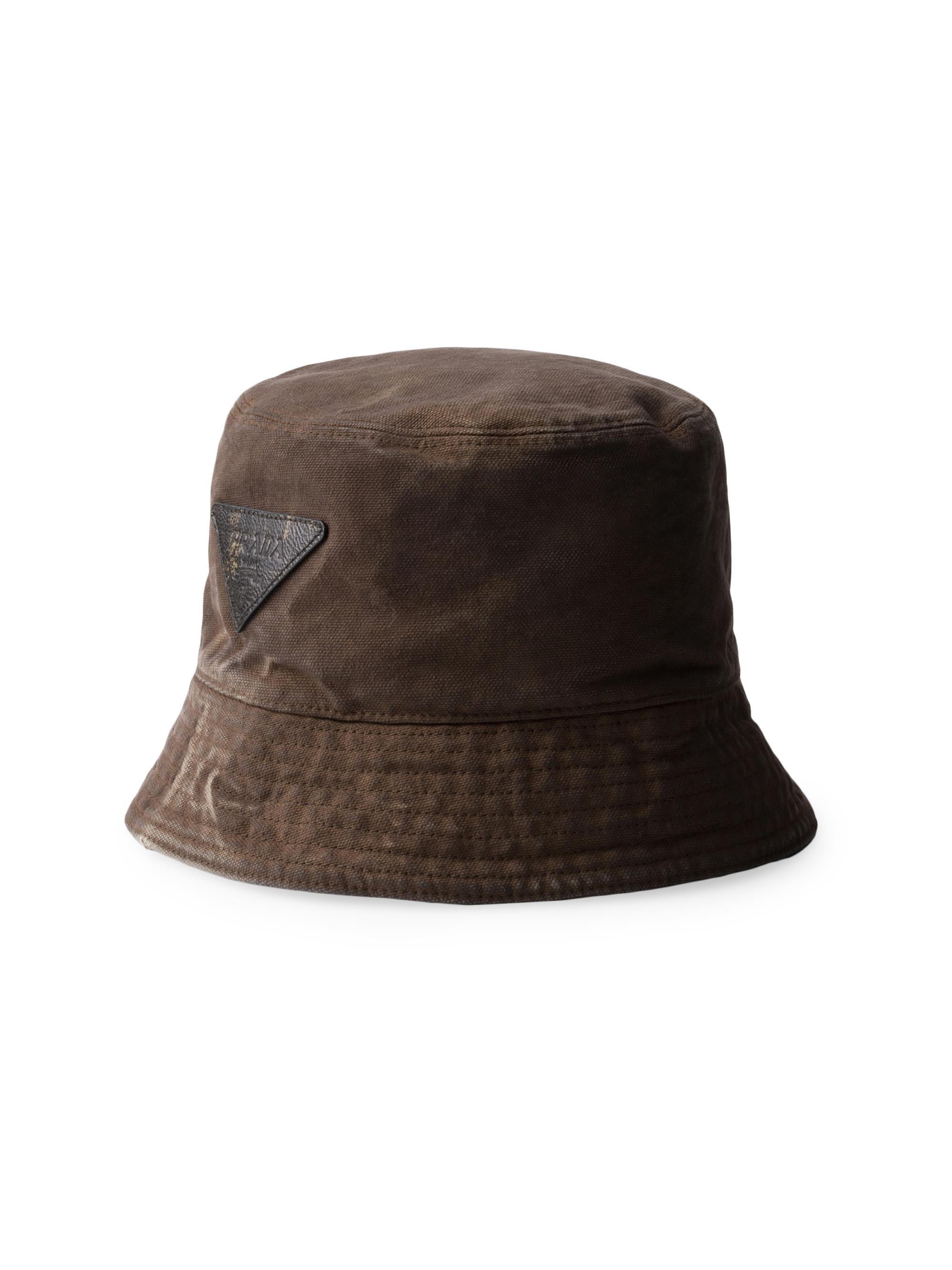 Prada Men's Cotton Bucket Hat - Black