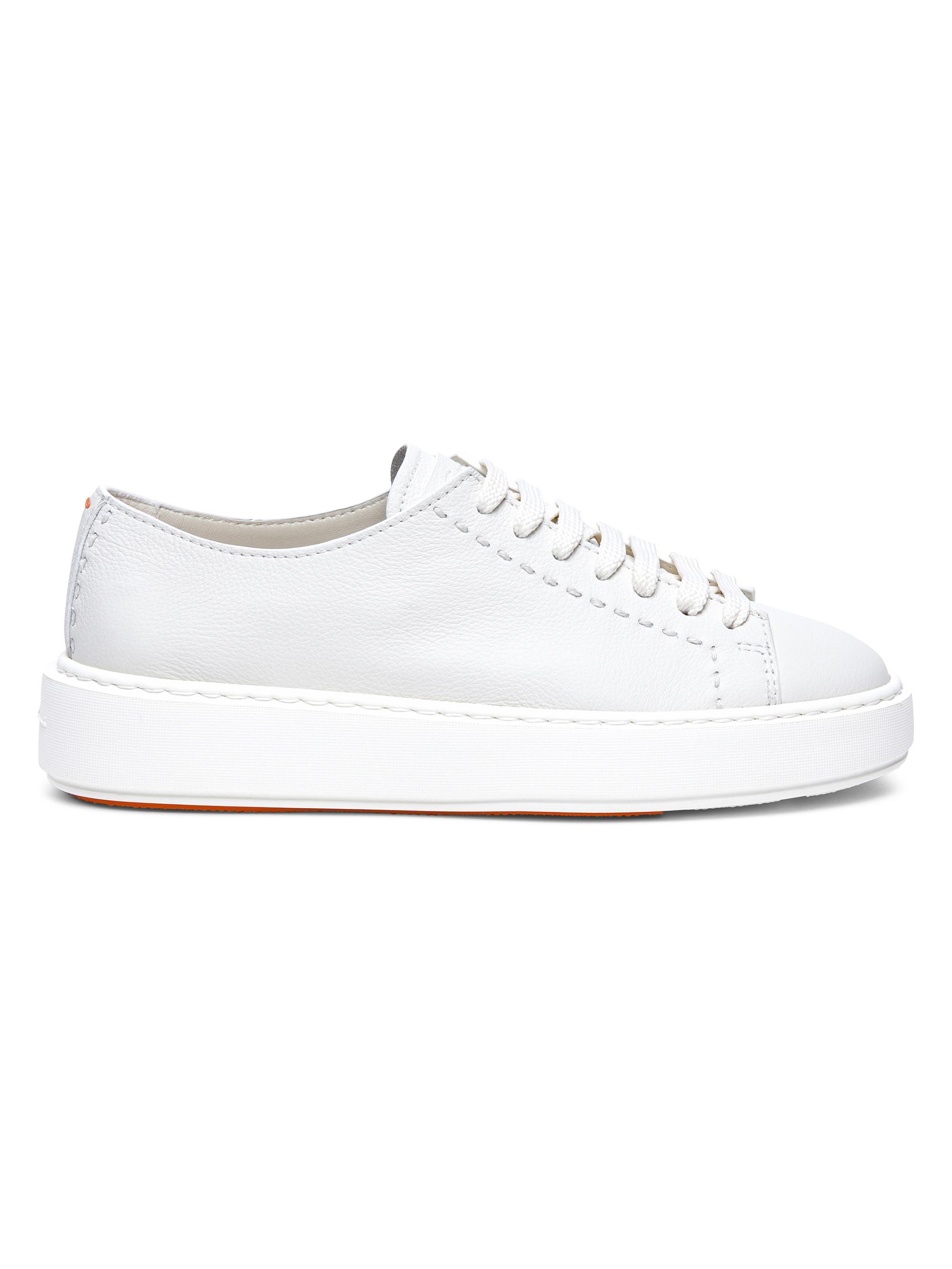 Santoni Women's Leather Low-Top Sneakers - White