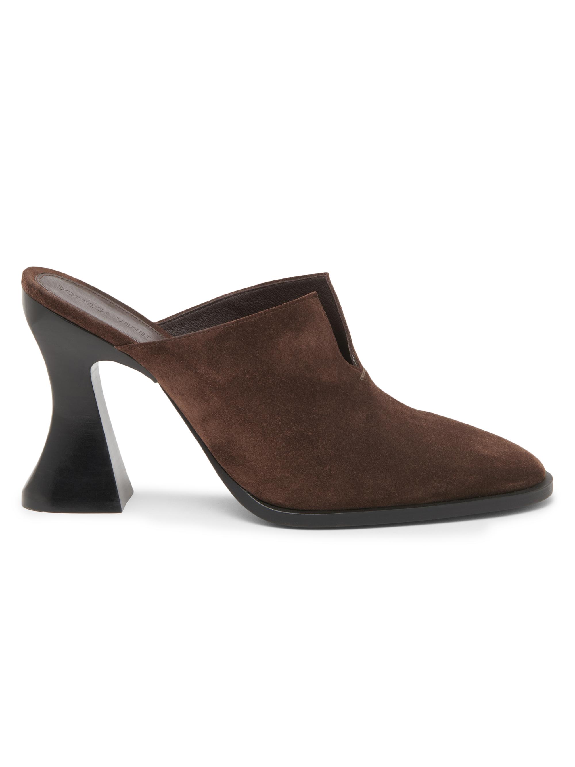 Bottega Veneta Cha-Cha 100MM Cut-Out Suede Mules | Saks Fifth Avenue